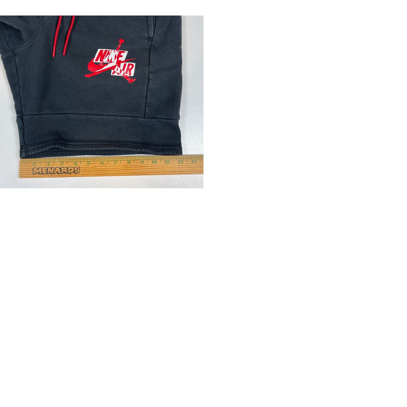Jordan Brand Air Jordan Men's Athletic Sweat Shorts M Black Cotton Blend Fleece Pockets Size US 31 - 9 Thumbnail