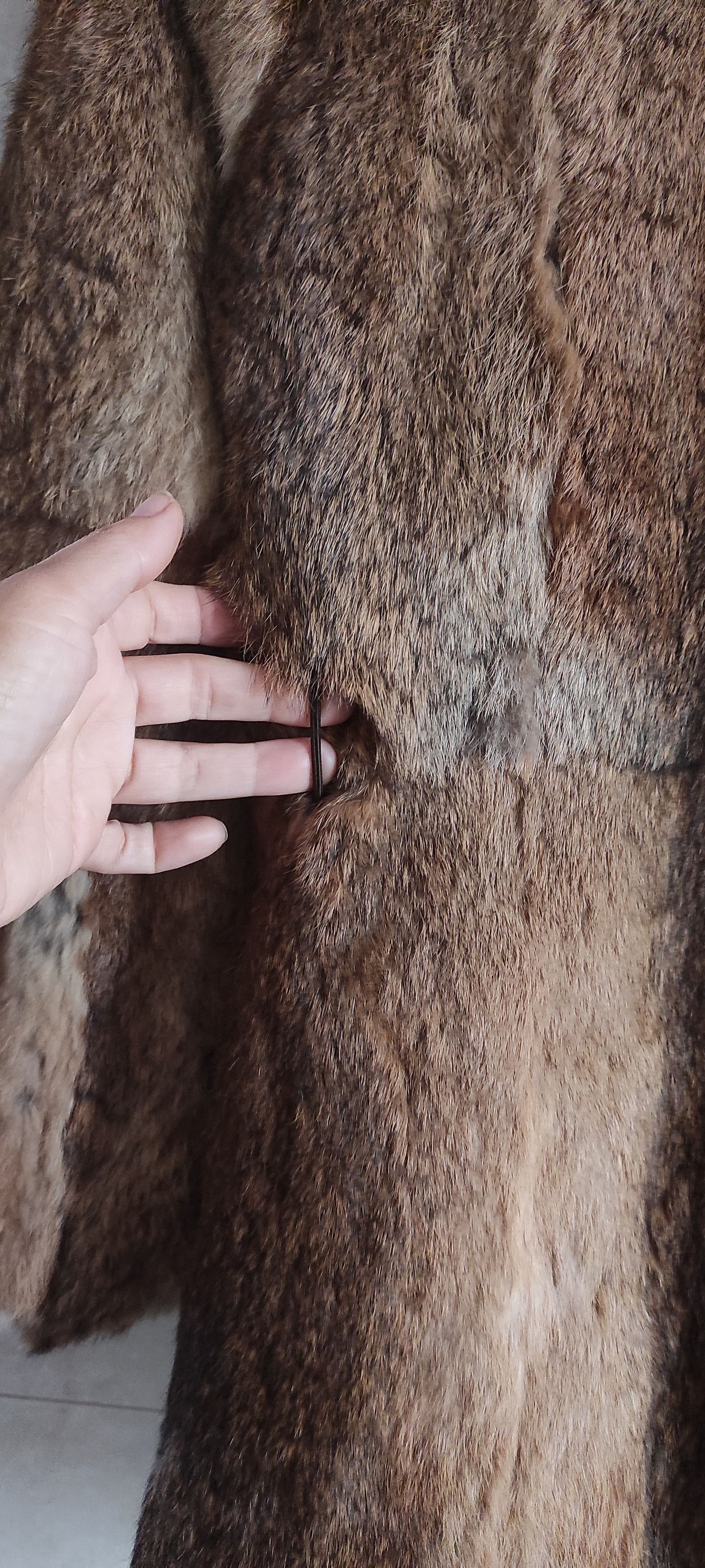 Genuine Leather × Vintage Frylane Paris Genuine Real Rabbit Fur Coat Made In France M Size M / US 6-8 / IT 42-44 - 20 Thumbnail