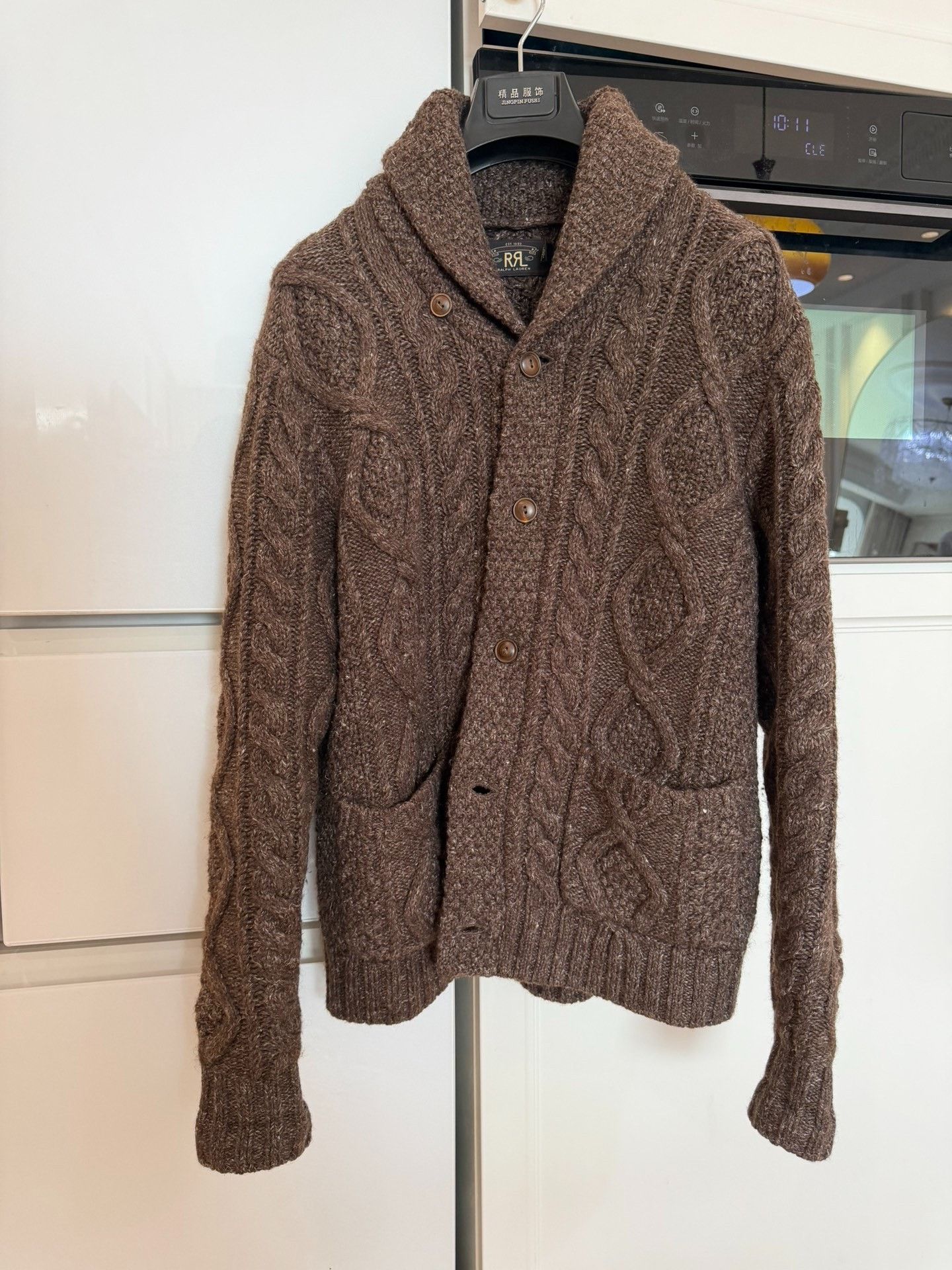 RRL Ralph Lauren RRL Ralph Lauren Shawl Collar Wool Sweater Size US M / EU 48-50 / 2 - 1 Thumbnail