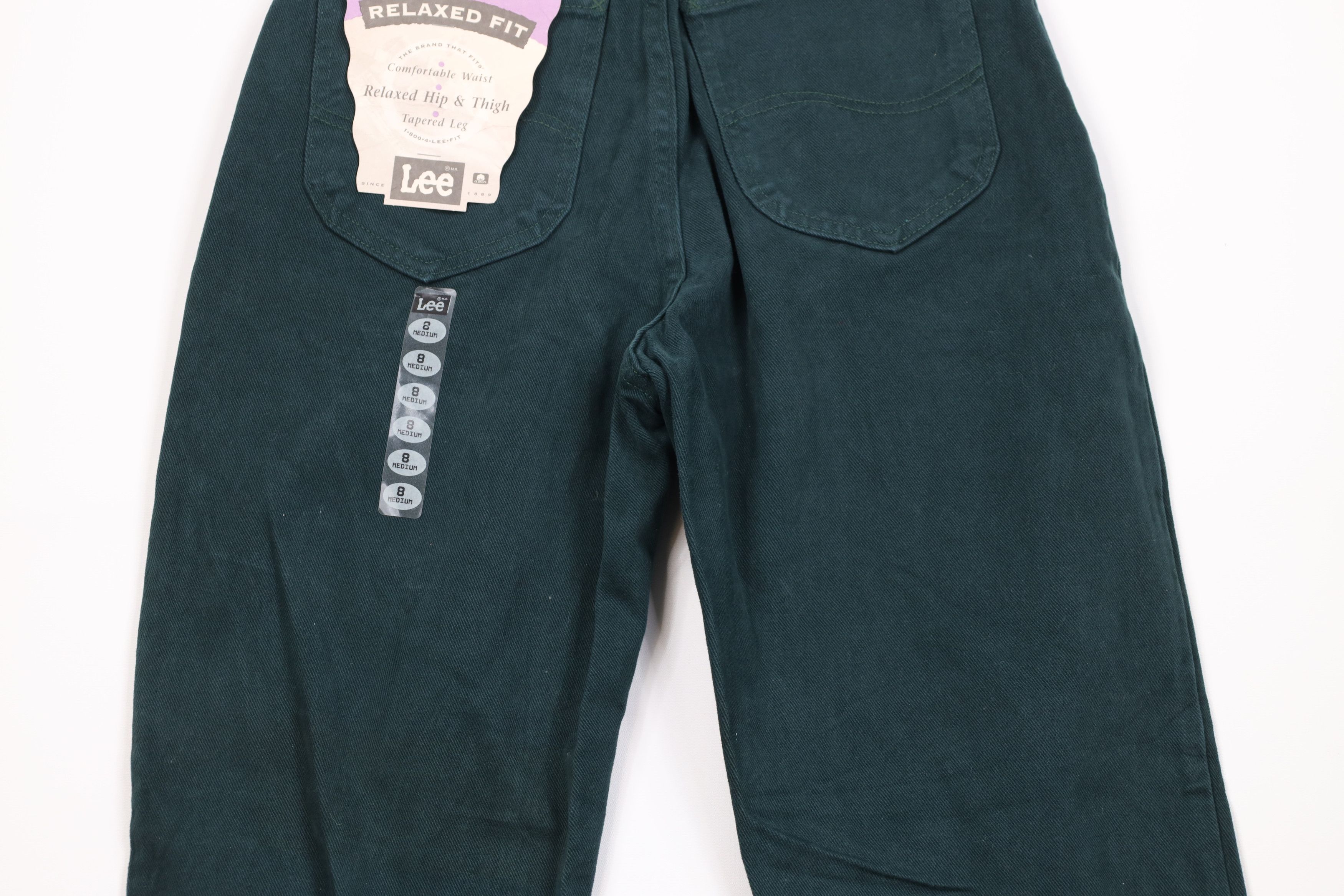 Lee Deadstock Vintage 90s Lee Fit Tapered Leg Jeans Green USA Size 30" / US 8 / IT 44 - 10 Thumbnail