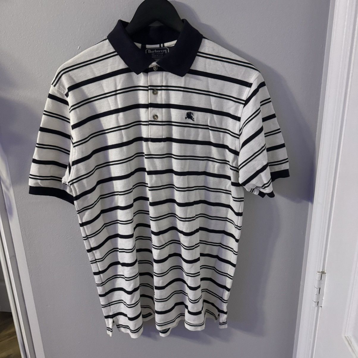 Burberry Burberry Striped Polo Shirt Size US M / EU 48-50 / 2 - 1 Thumbnail