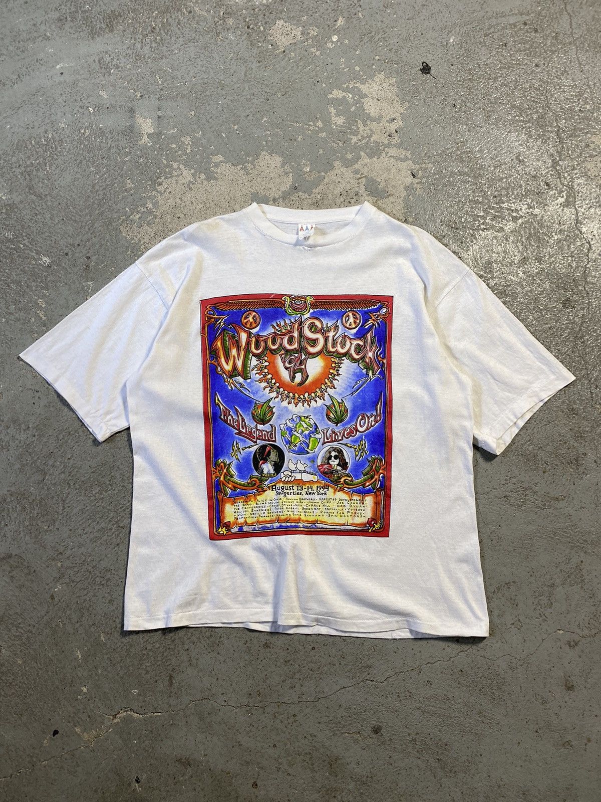 Band Tees × Vintage Vintage Woodstock 94 band tee Janis Joplin Size US XL / EU 56 / 4 - 3 Thumbnail