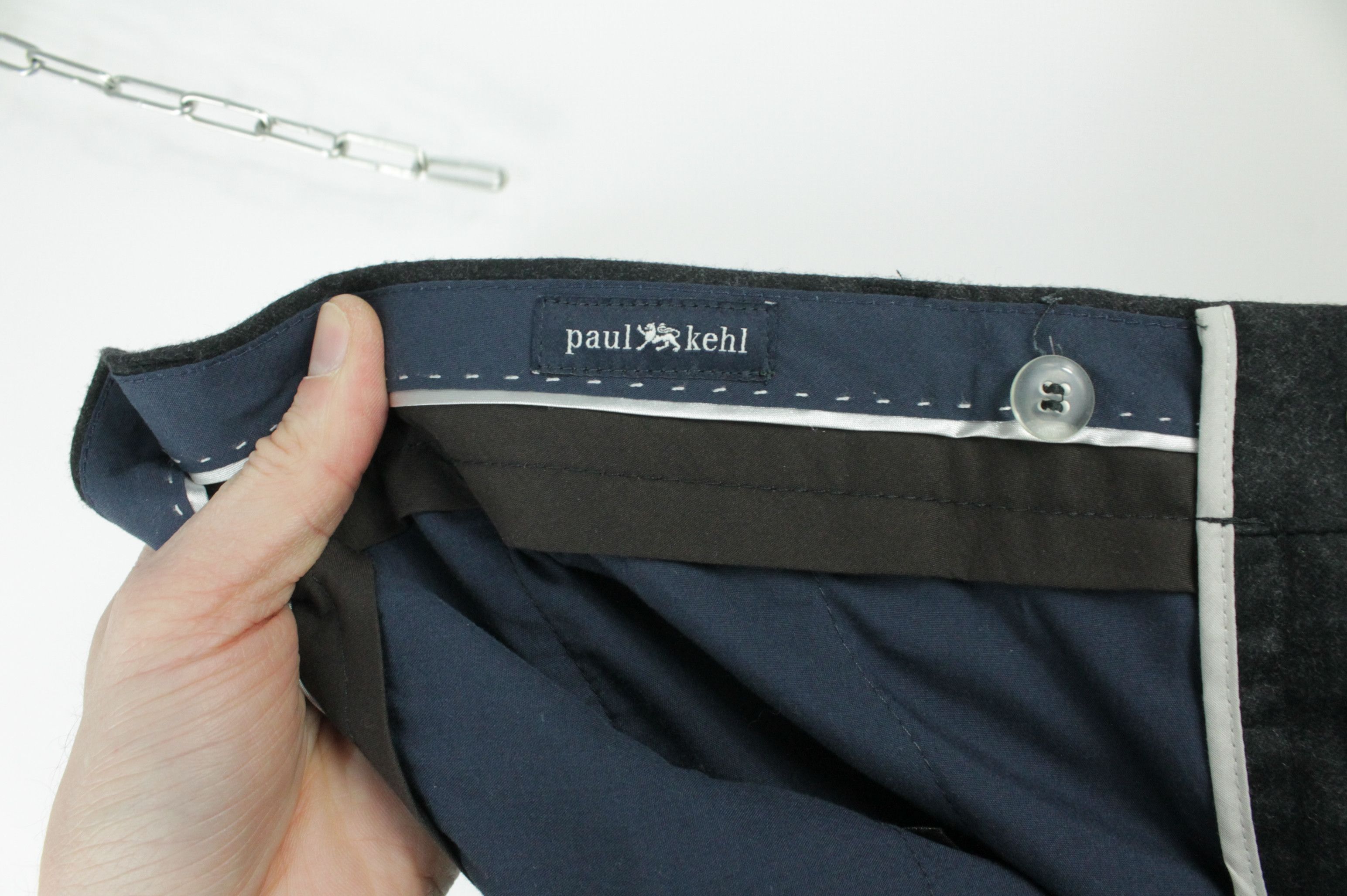 Other Paul Kehl Gray Flannel Wool Trousers Dress Pans Men's Size 48R - 7 Thumbnail