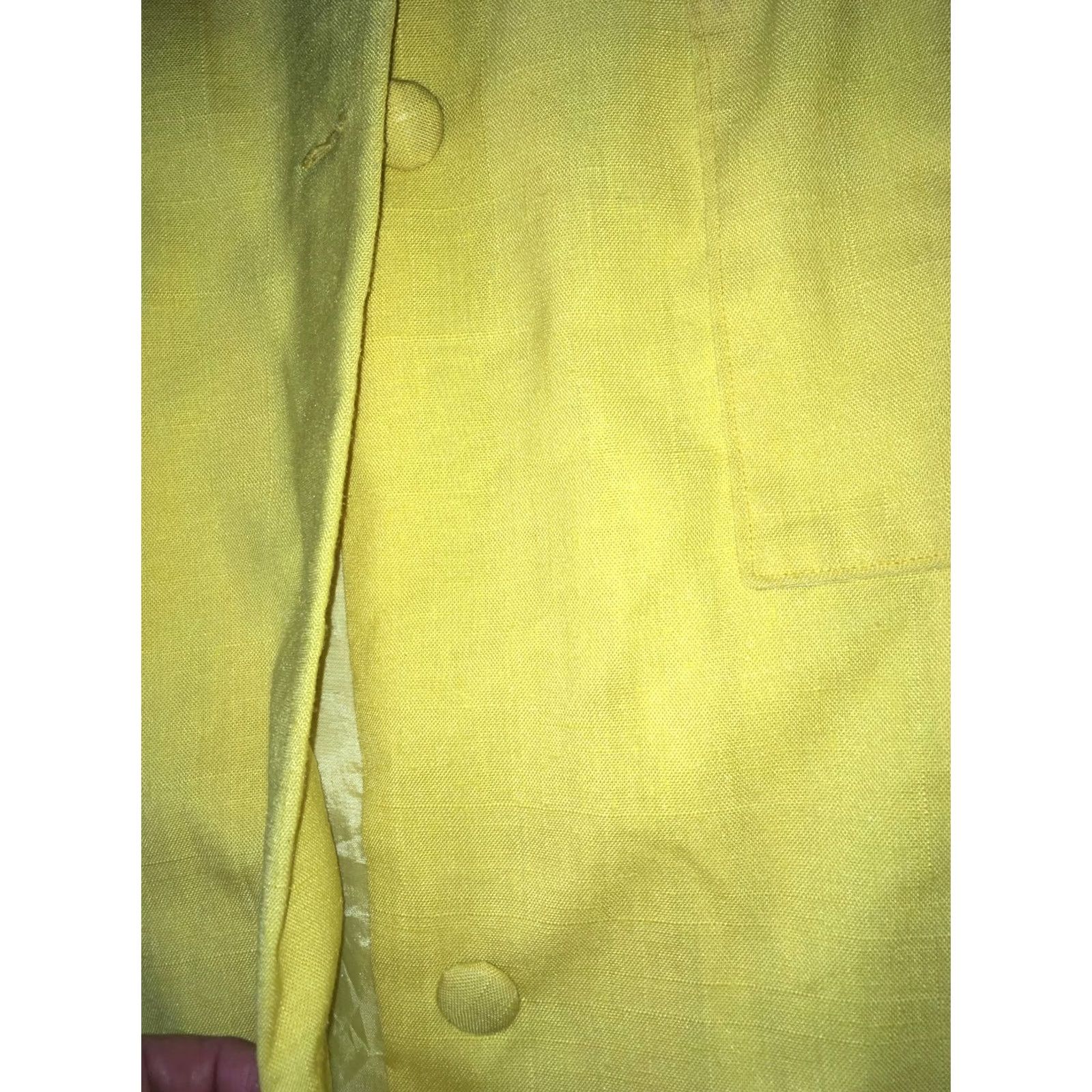 Vintage VTG Especially For You coat Dress yellow gold extra Large Womens Size XL / US 12-14 / IT 48-50 - 7 Thumbnail