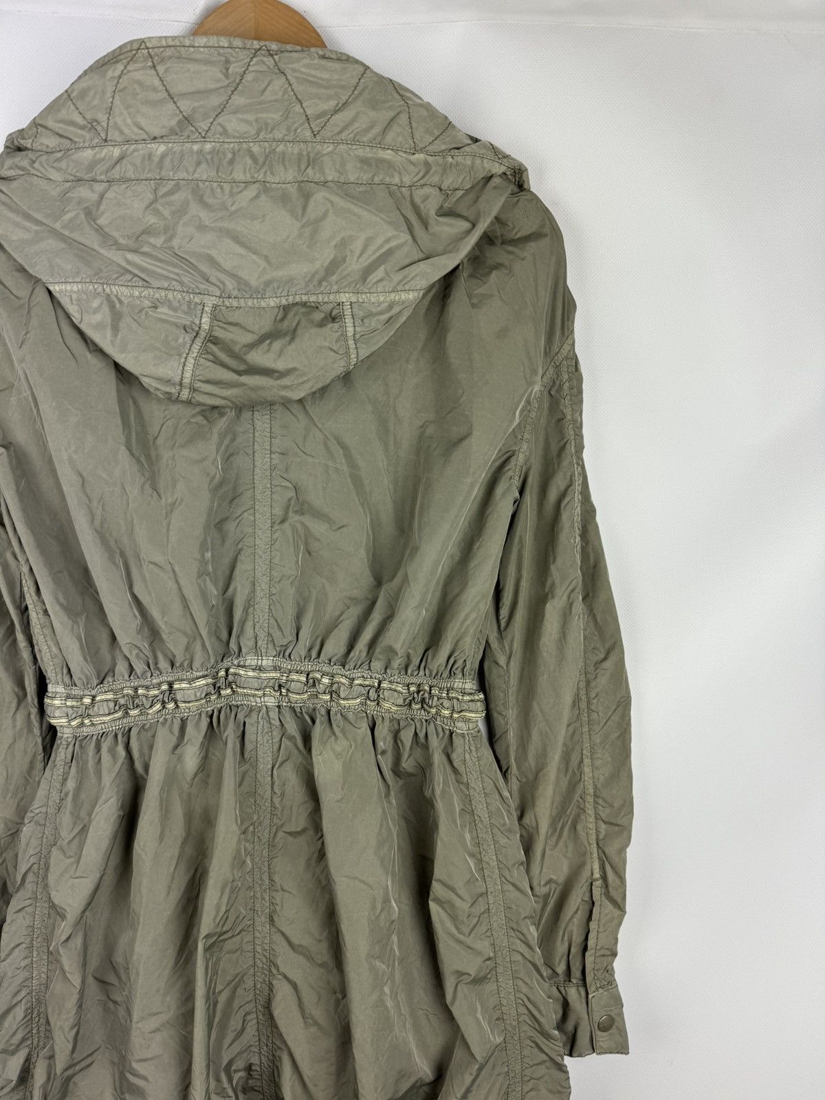 Diesel × Vintage Diesel Vintage Y2K Ladies Nylon Fishtail Hooded Parka Jacket Size M / US 6-8 / IT 42-44 - 14 Thumbnail