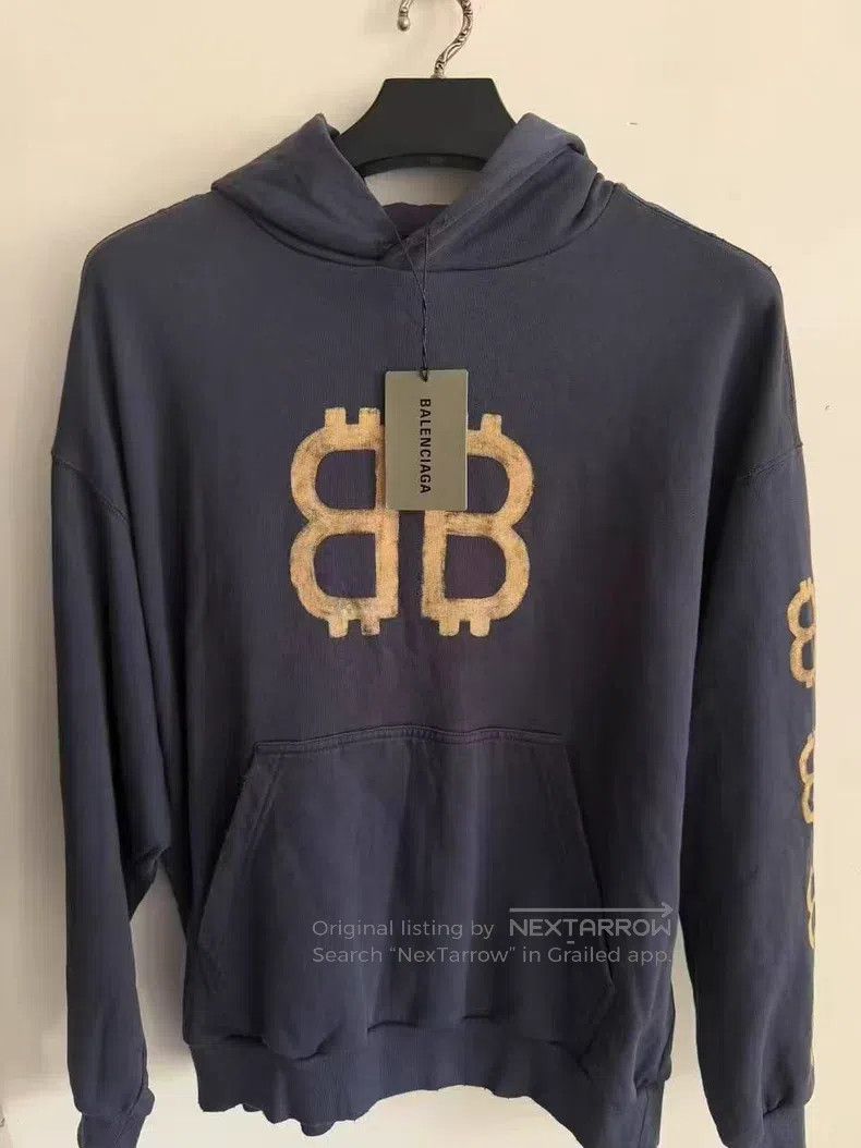Balenciaga Balenciaga Bitcoin Print Hoodie Size US S / EU 44-46 / 1 - 1 Thumbnail
