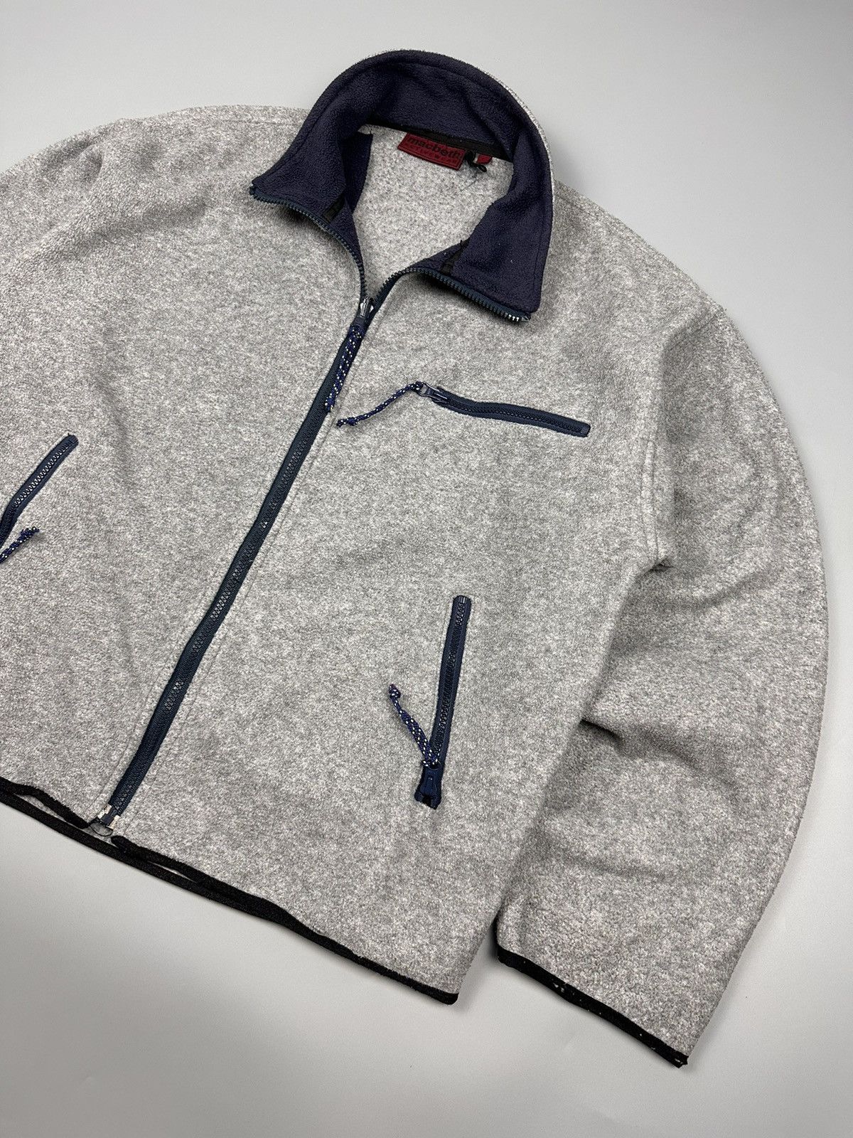 Macbeth × Vintage Vintage Macbeth Active Wear Zipper Up Fleece Size US L / EU 52-54 / 3 - 3 Thumbnail