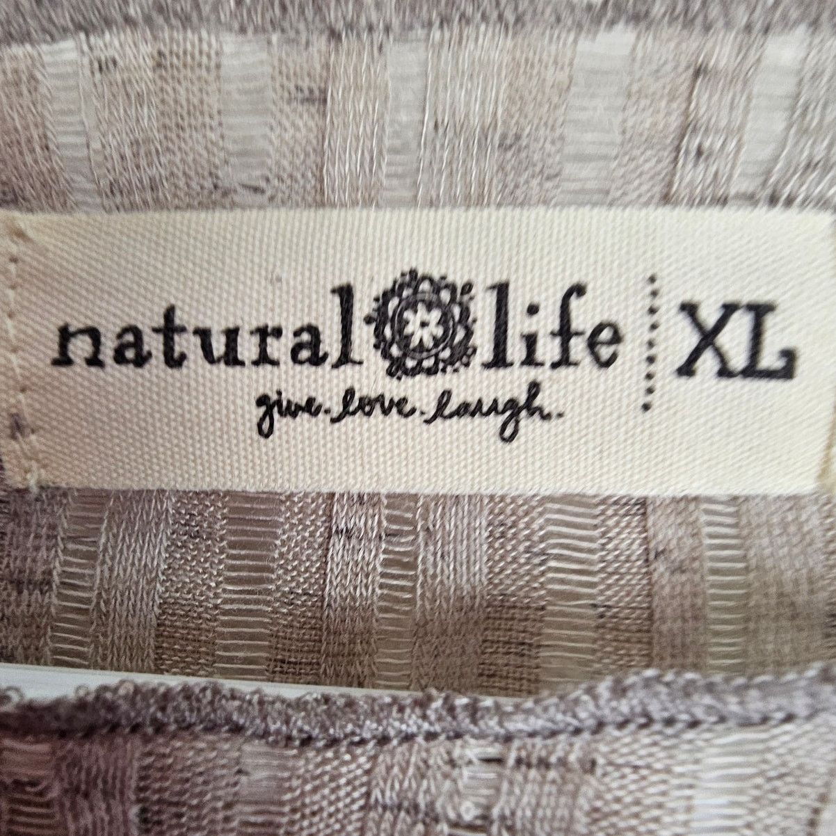 Naturalizer Natural Life Womens Pearl Knit Layering Top XL Ribbed Sheer Size XL / US 12-14 / IT 48-50 - 6 Thumbnail