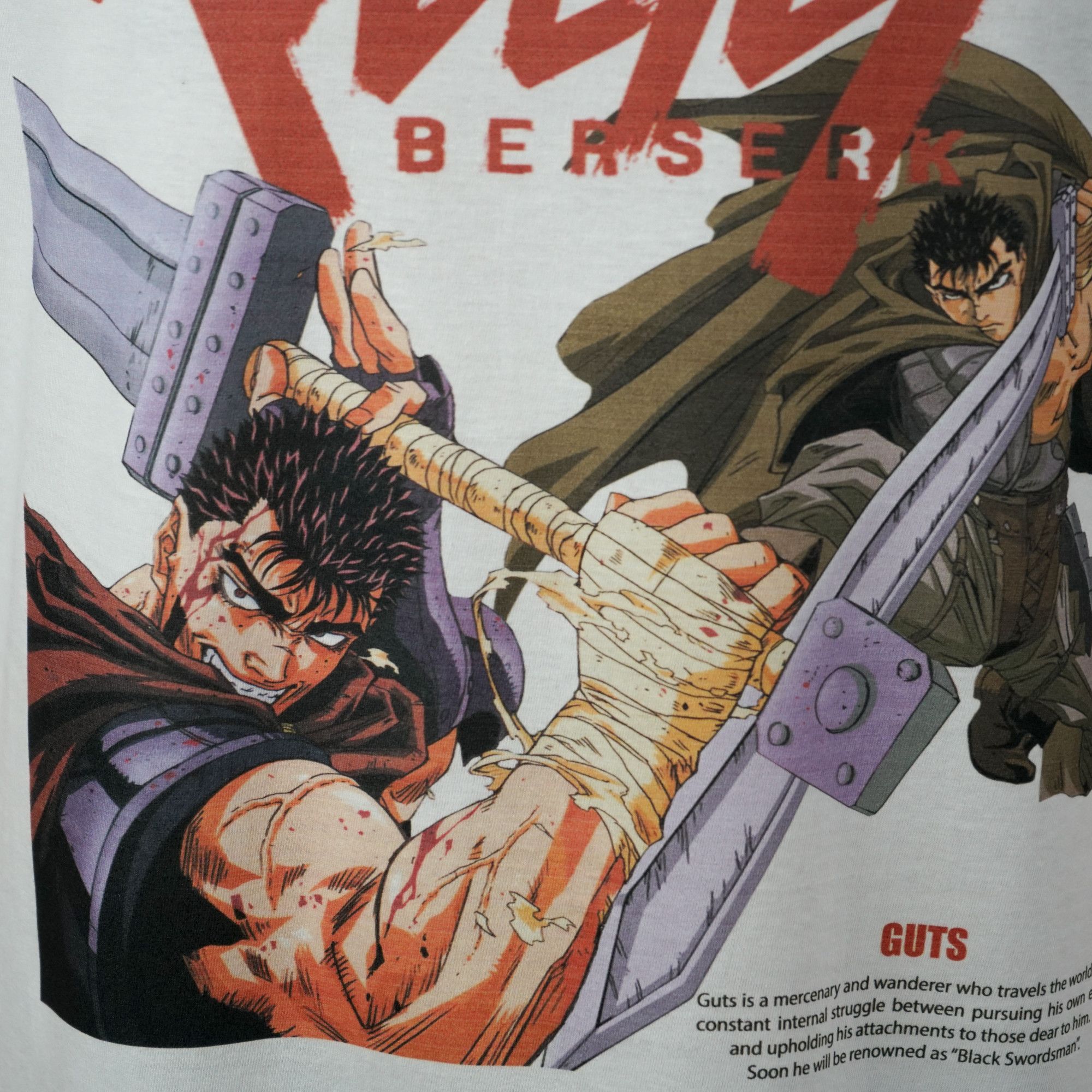 Anime × Japanese Brand × Vintage Berserk Anime Guts Band Of Hawk Manga Tee T-Shirt Size US XL / EU 56 / 4 - 3 Thumbnail