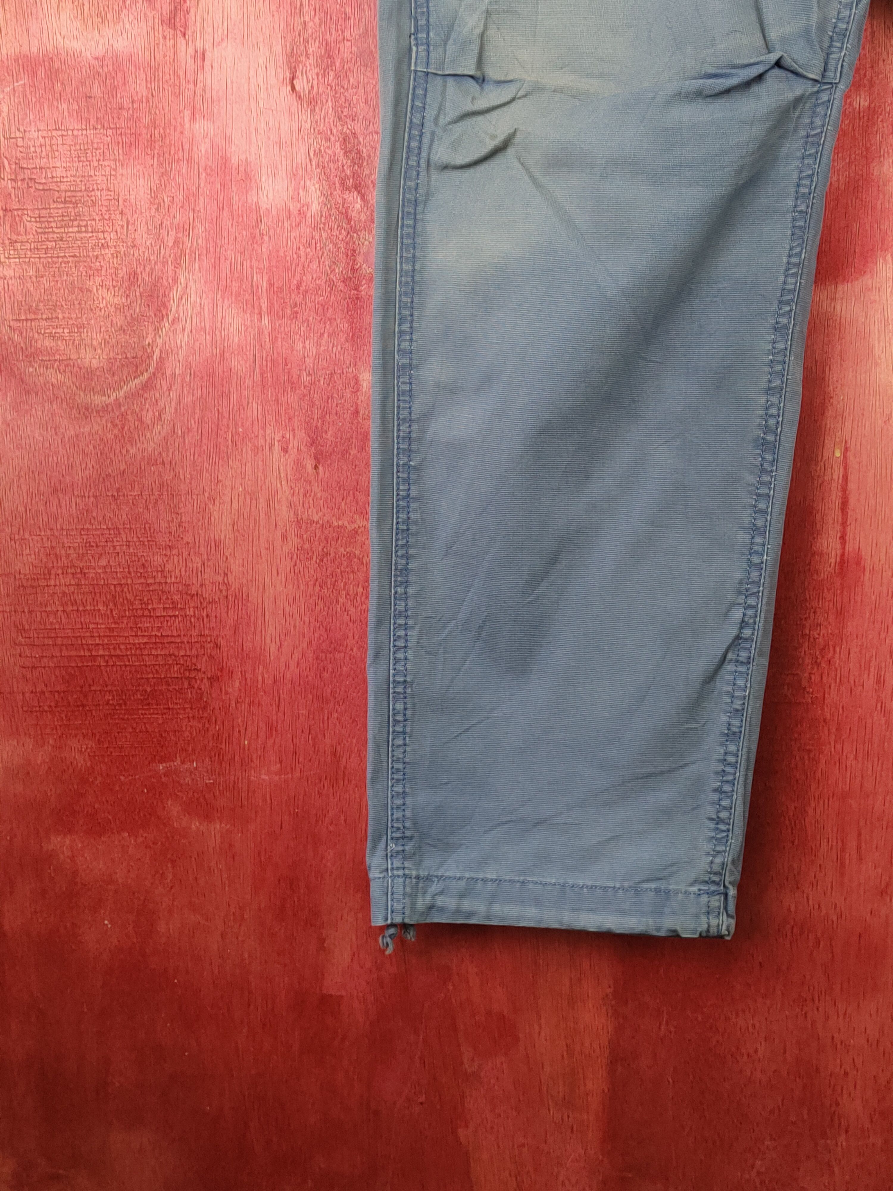Japanese Brand Coen Blue Faded Multipocket Tactical Cargo Pants #S1763 Size US 33 - 4 Thumbnail