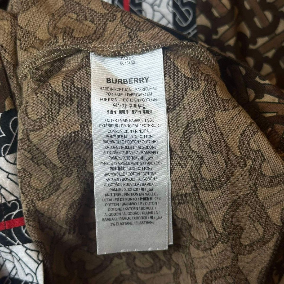 Burberry × Designer BURBERRY FULL PRINT “TB” T SHIRT Size US XS / EU 42 / 0 - 5 Thumbnail