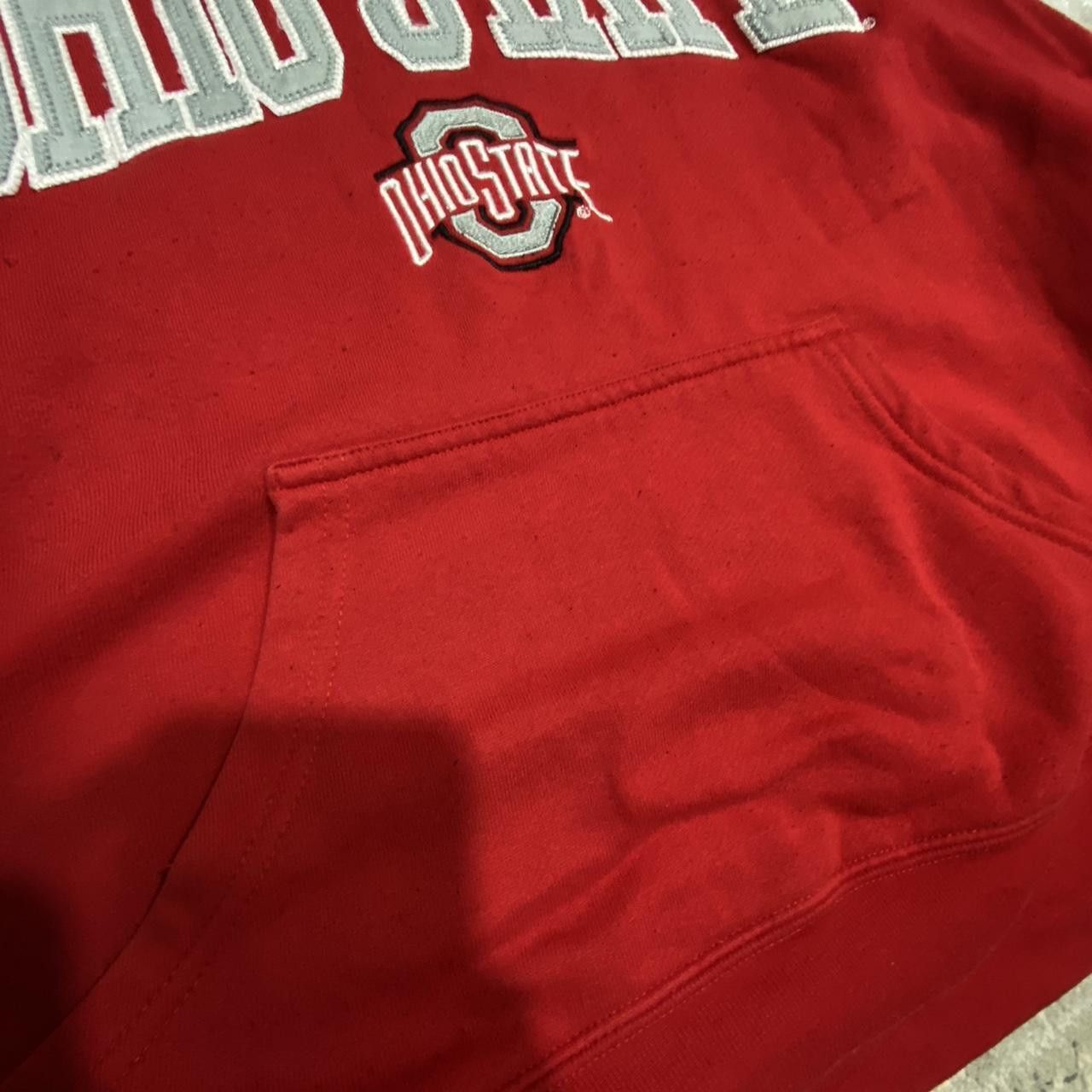 Vintage Retro 90s Ohio State Embrodered Hoodie Red S Size US S / EU 44-46 / 1 - 5 Thumbnail