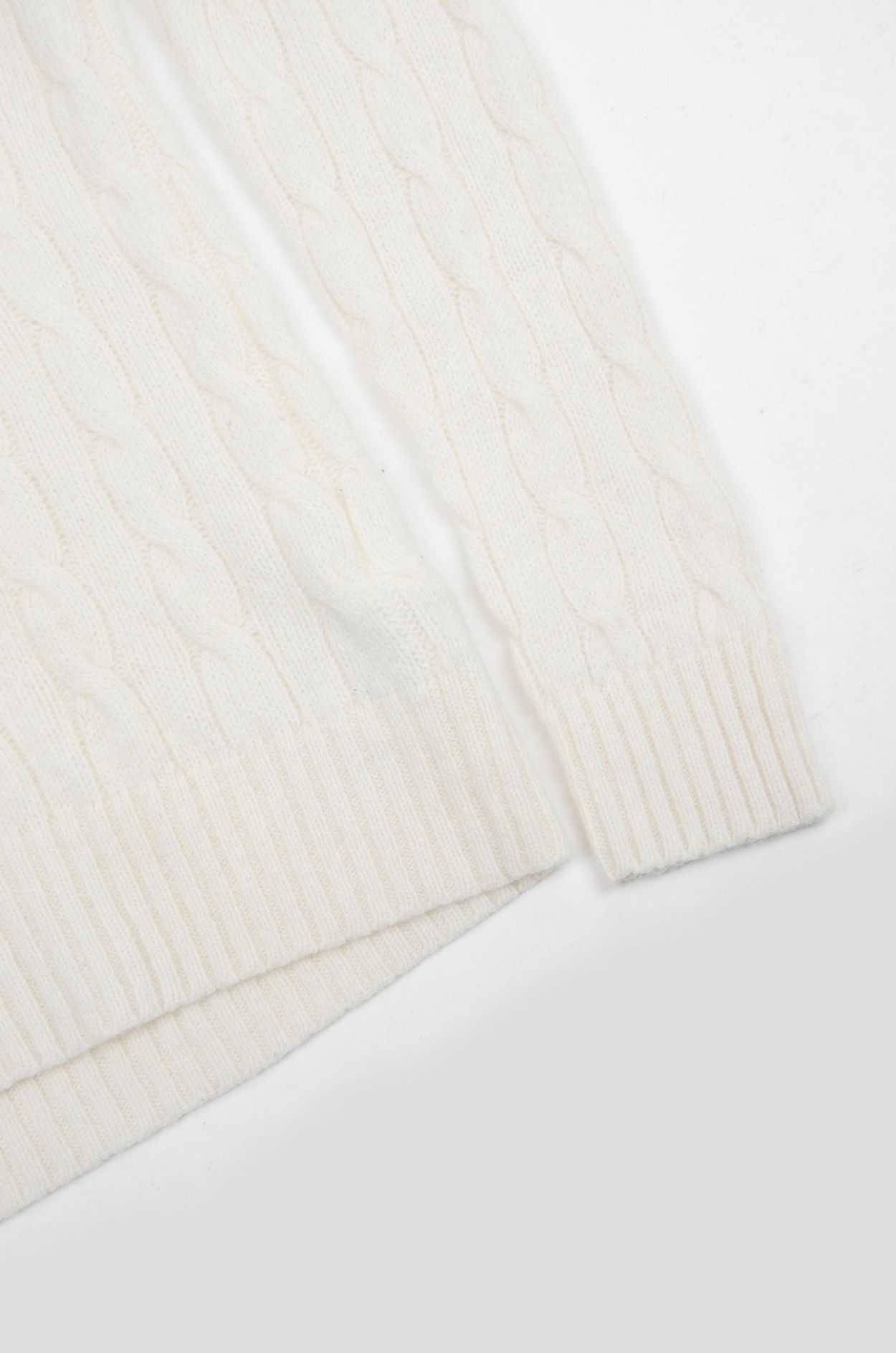 Polo Ralph Lauren Polo Ralph Lauren Cable Knit Sweater – Merino Cashmere L Size L / US 10 / IT 46 - 4 Thumbnail