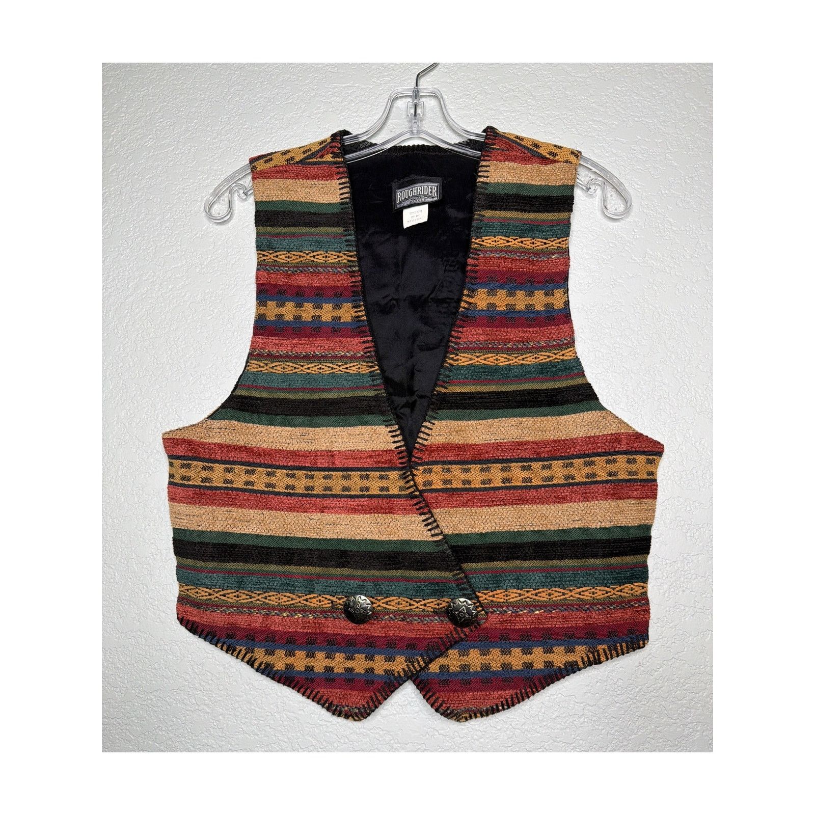 Other Roughrider 3720 Southwestern Tapestry Vest Men’s M Western Size US M / EU 48-50 / 2 - 1 Thumbnail