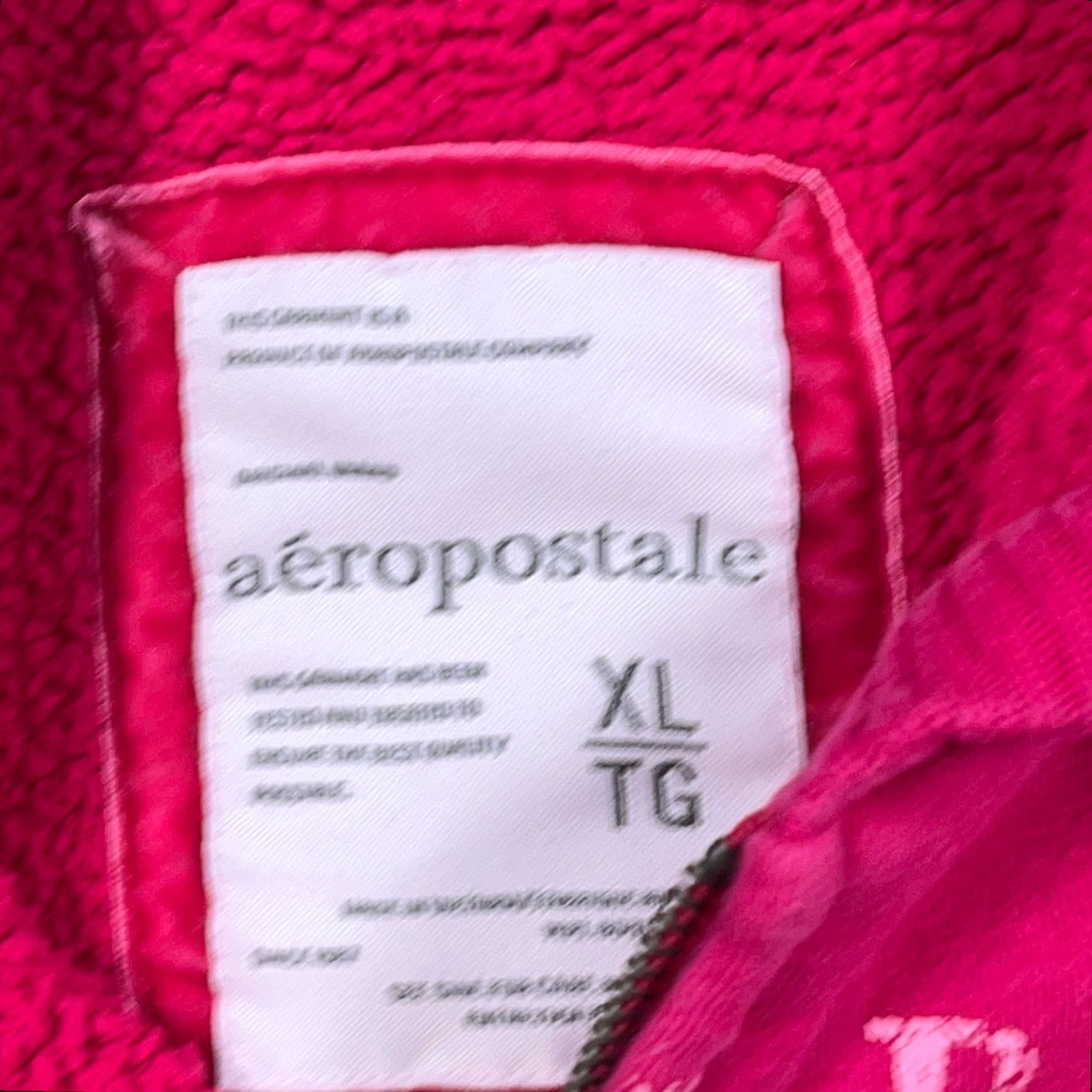 Vintage VINTAGE Aeropostale Hoodie Women XL Pink Full Zip Jacket Sherpa Pile Lined Size XL / US 12-14 / IT 48-50 - 7 Thumbnail