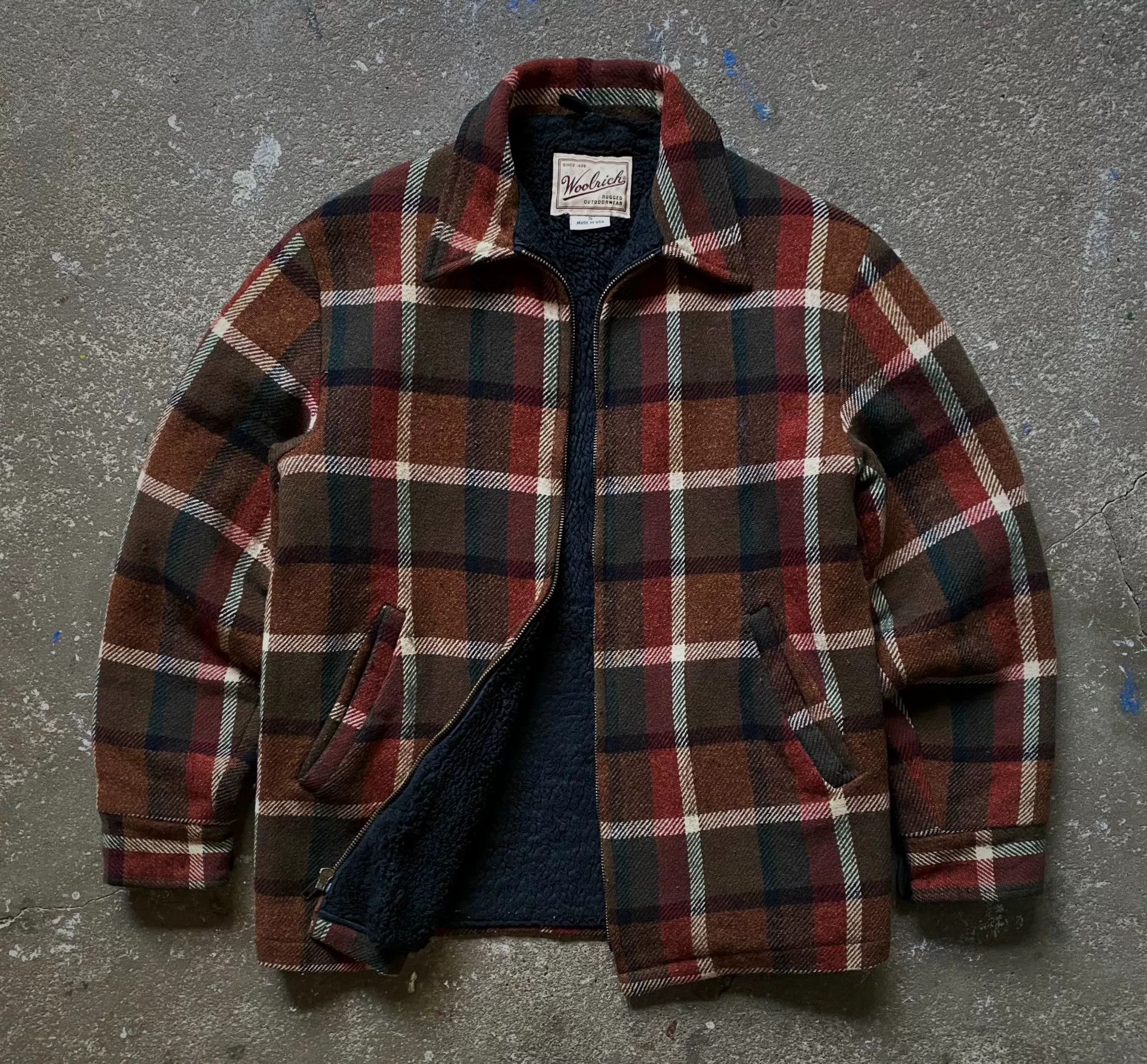 Vintage Vintage Woolrich 1980s Wool Jacket Size US S / EU 44-46 / 1 - 1 Thumbnail