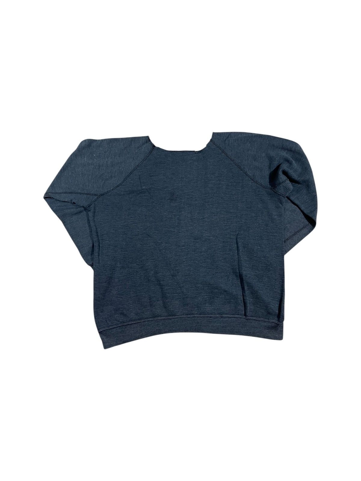 Vintage Vintage 70s Blank Grey Raglan Crewneck Sweatshirt Size US L / EU 52-54 / 3 - 2 Thumbnail