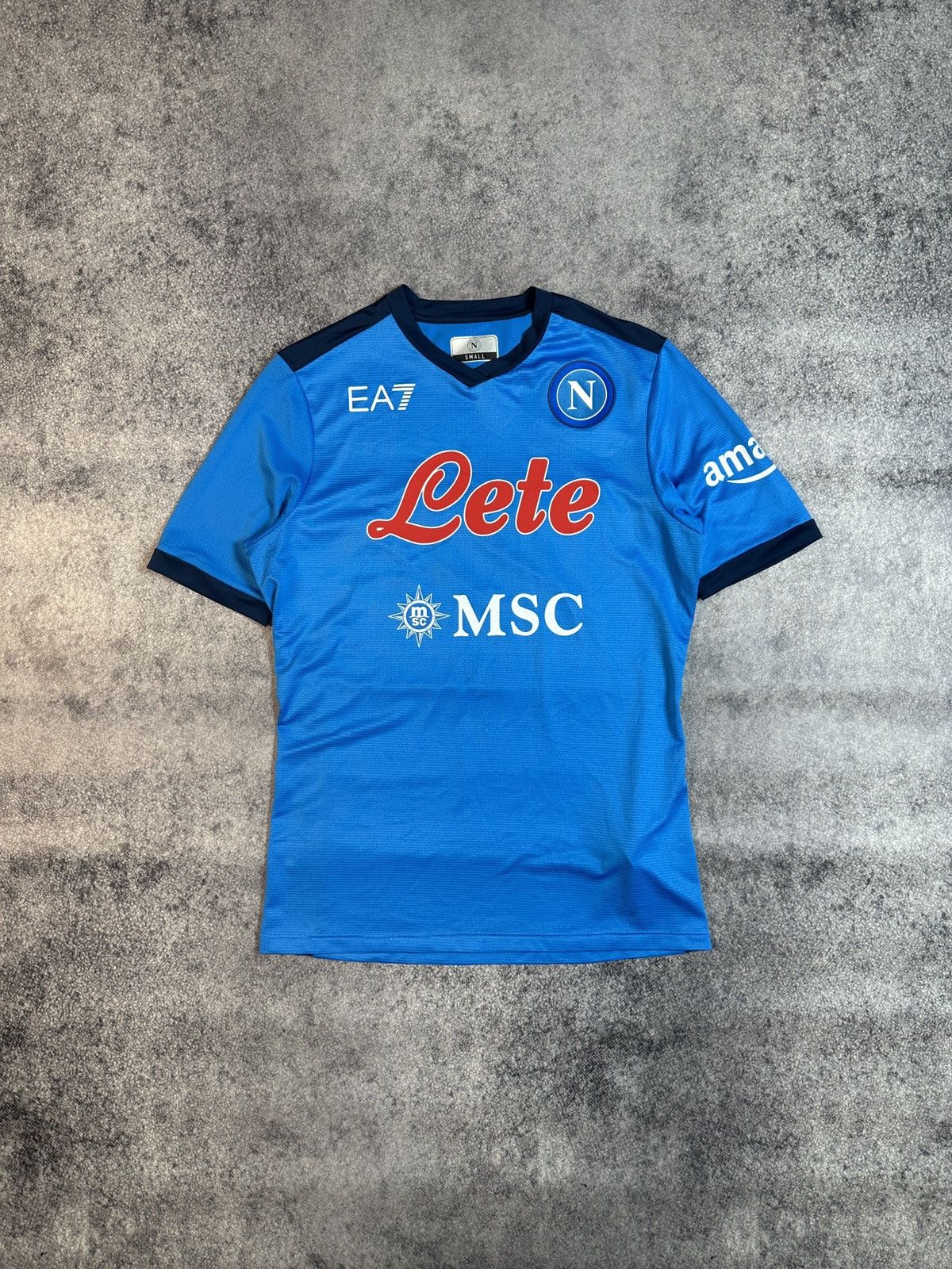 Emporio Armani Vintage EA7 Napoli Soccer Jersey Blokecore Style S Rare Size US S / EU 44-46 / 1 - 1 Thumbnail