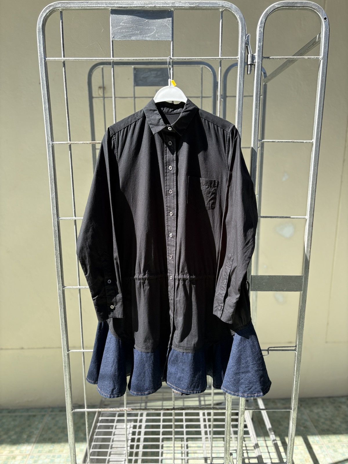 Sacai Sacai long sleeves black shirts dress Size M / US 6-8 / IT 42-44 - 1 Thumbnail