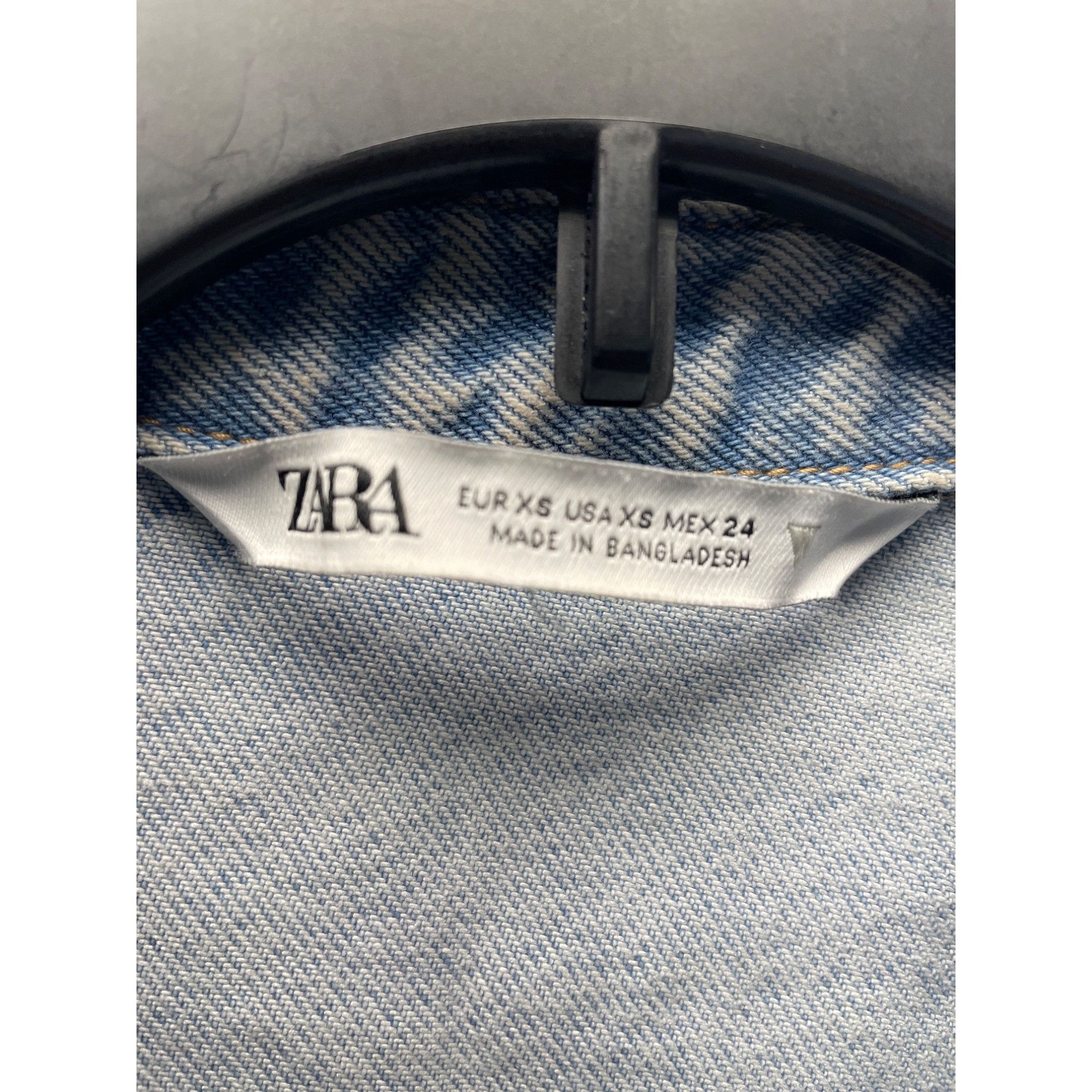 Zara Zara Women's Light Blue Jean Overall Long Sleeve Shorts Size Size XS / US 0-2 / IT 36-38 - 4 Thumbnail