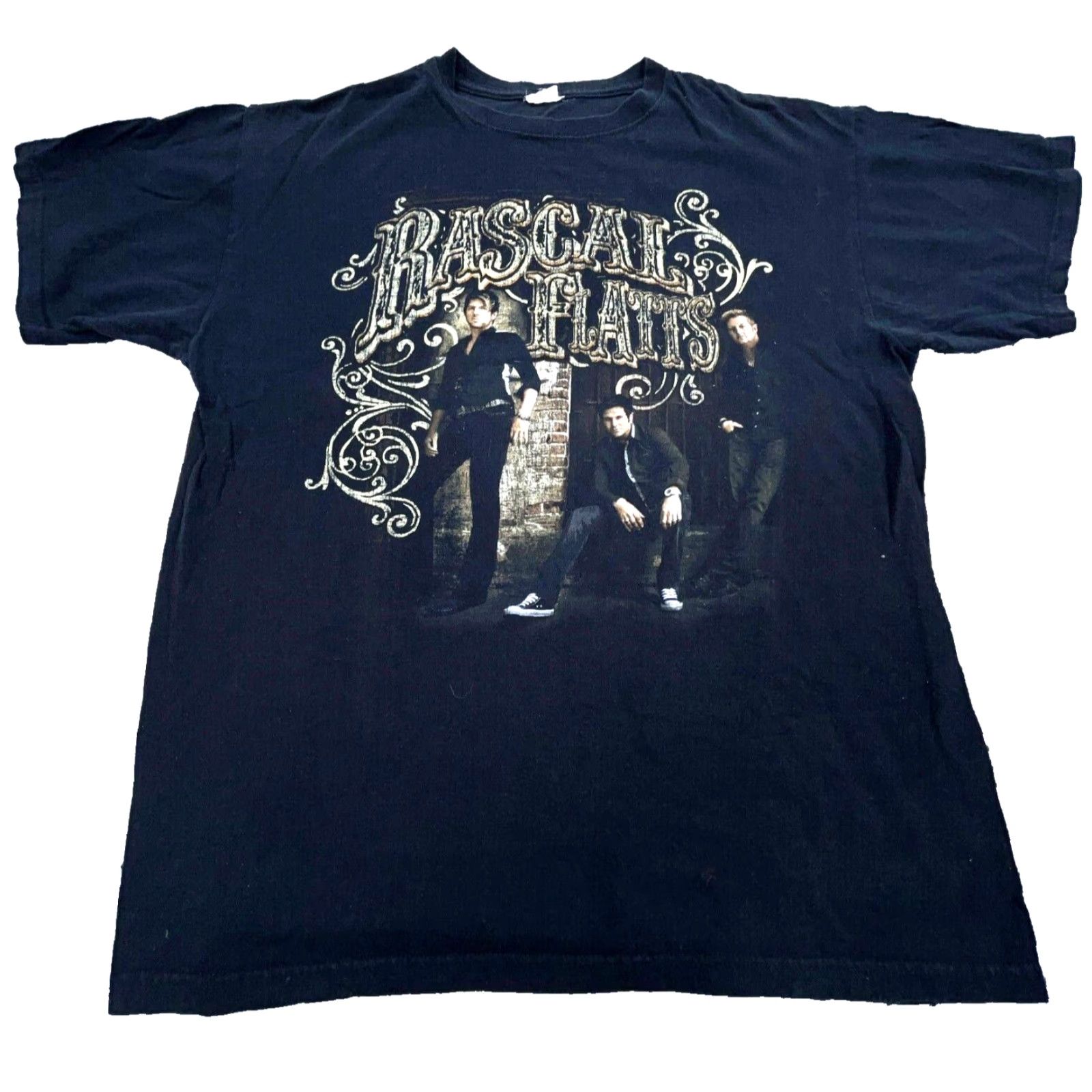 Anvil Rascal Flatts Shirt Men Large Black Band Tee T Country Music Band Y2K 00s 2012 Size US L / EU 52-54 / 3 - 2 Thumbnail