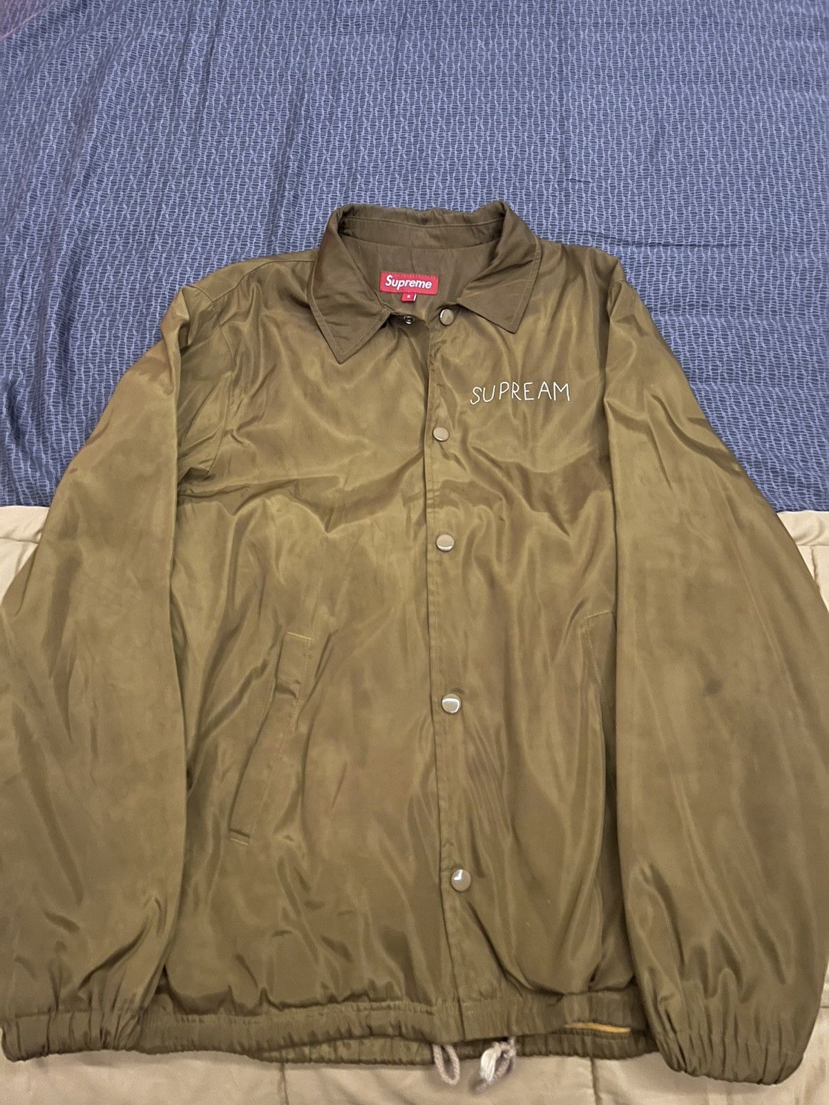 Image of Supreme Sphinx "supream" Coach Jacket in Brown, Men's (Size Small)