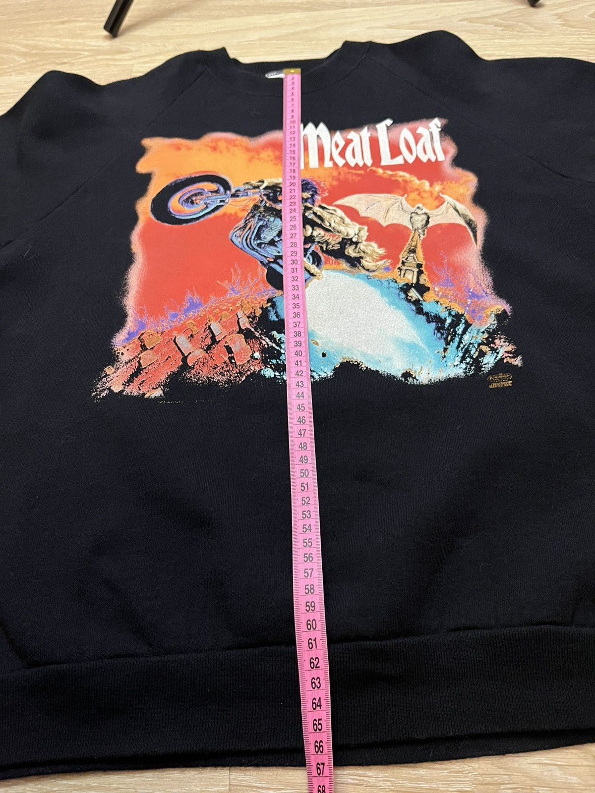 Band Tees × Vintage Vintage 90s Meat Loaf Bat Out Of Hell Made In USA Sweatshirt Size US L / EU 52-54 / 3 - 20 Thumbnail
