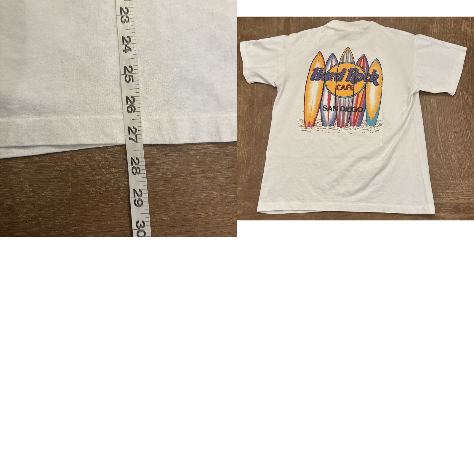 Hard Rock Cafe VINTAGE Hard Rock Cafe T-Shirt San Diego Surf Board White Adult Large Single Stitch Mens Size US L / EU 52-54 / 3 - 8 Thumbnail