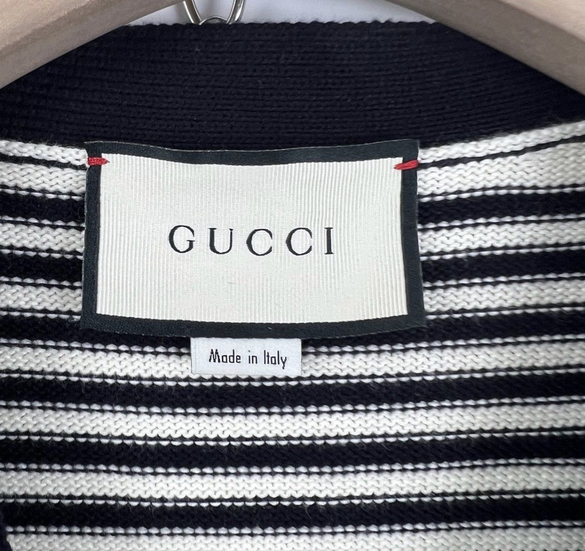 Gucci Gucci/All-Over Print Panel Stripe Knit Cardigan K12 Size L / US 10 / IT 46 - 3 Thumbnail