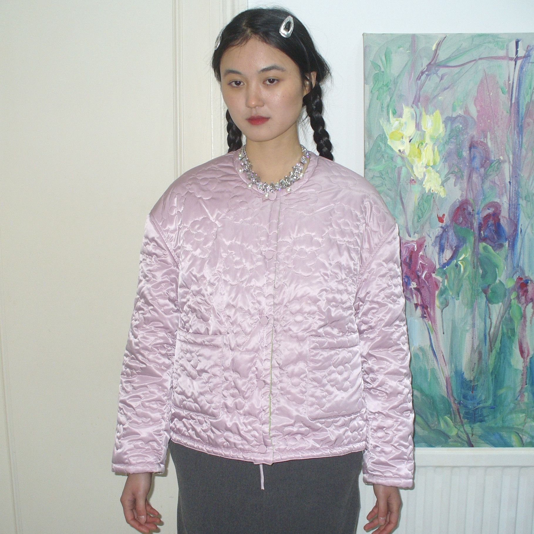 Other Preloved Asian designer puffer jacket with 2-sides Size ONE SIZE - 4 Thumbnail
