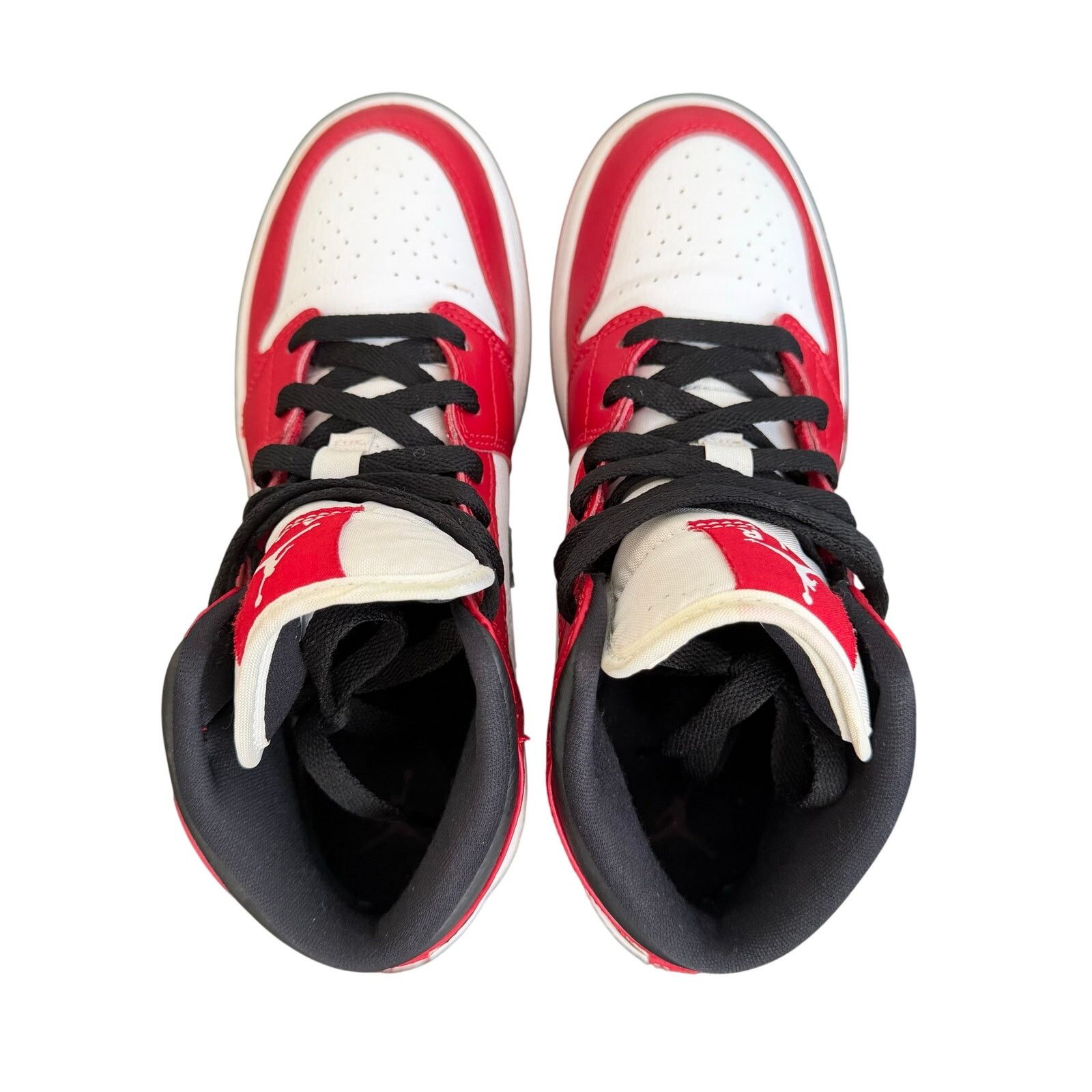 Nike Air Jordan 1 Mid Chicago GS 5Y / Women’s 6.5 Red Black White Size US 6.5 / IT 36.5 - 3 Thumbnail
