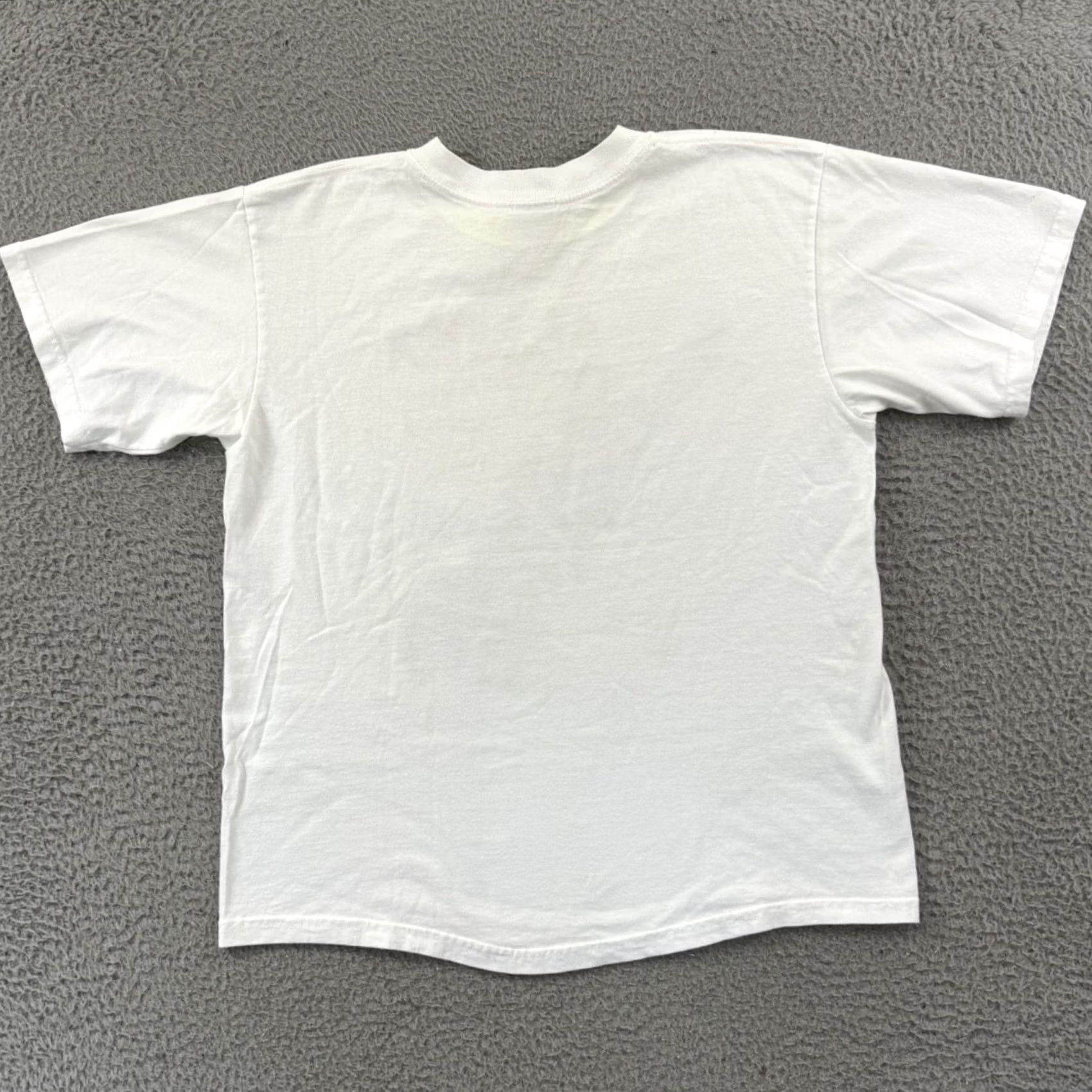 Anvil VINTAGE Alaska Shirt Mens Medium White The Inside Passage 90s Short Sleeve USA Size US M / EU 48-50 / 2 - 7 Thumbnail
