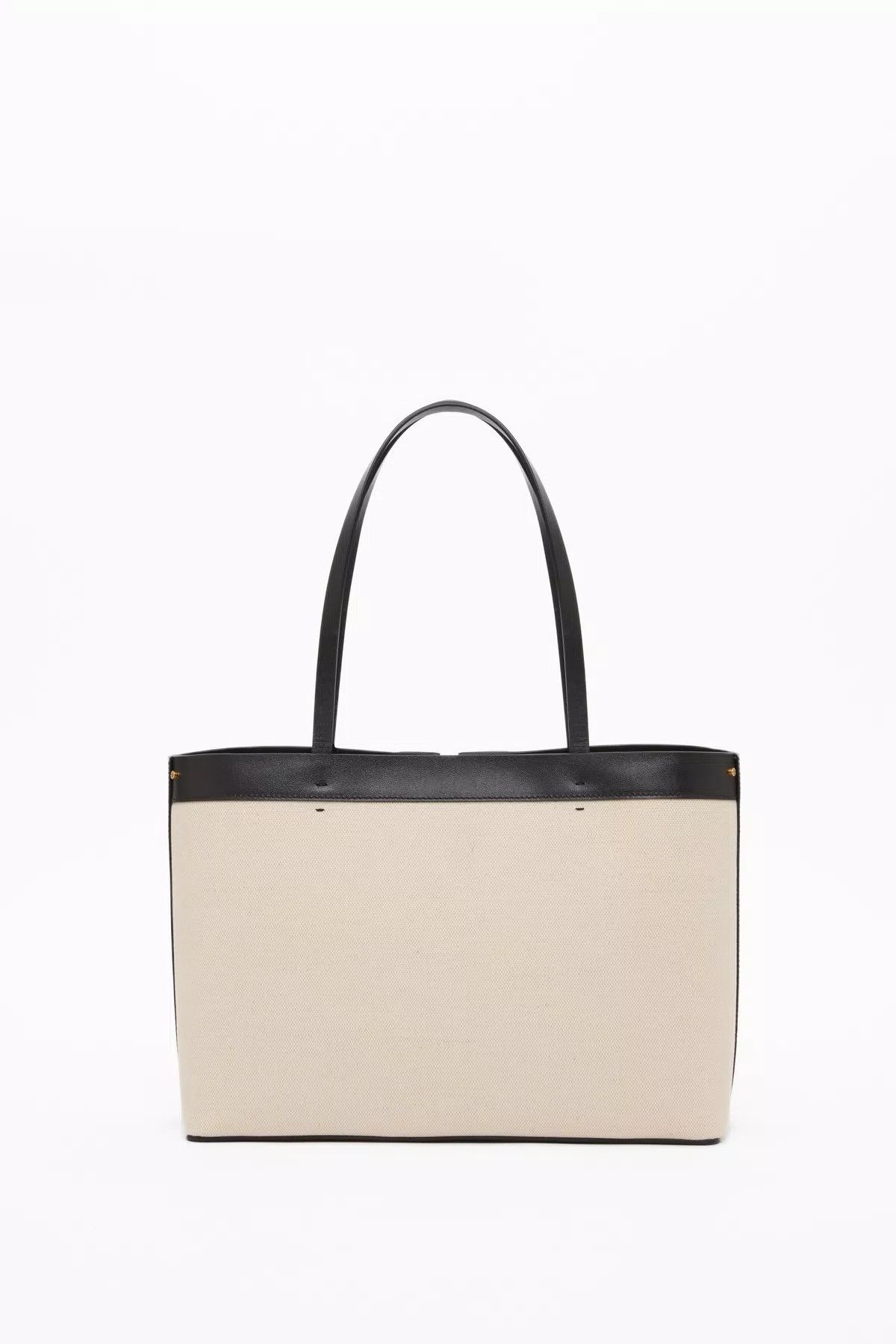 Valentino oc11z0725 Size:OS/Canvas And Calfskin Shopping Bag in White Size ONE SIZE - 3 Thumbnail