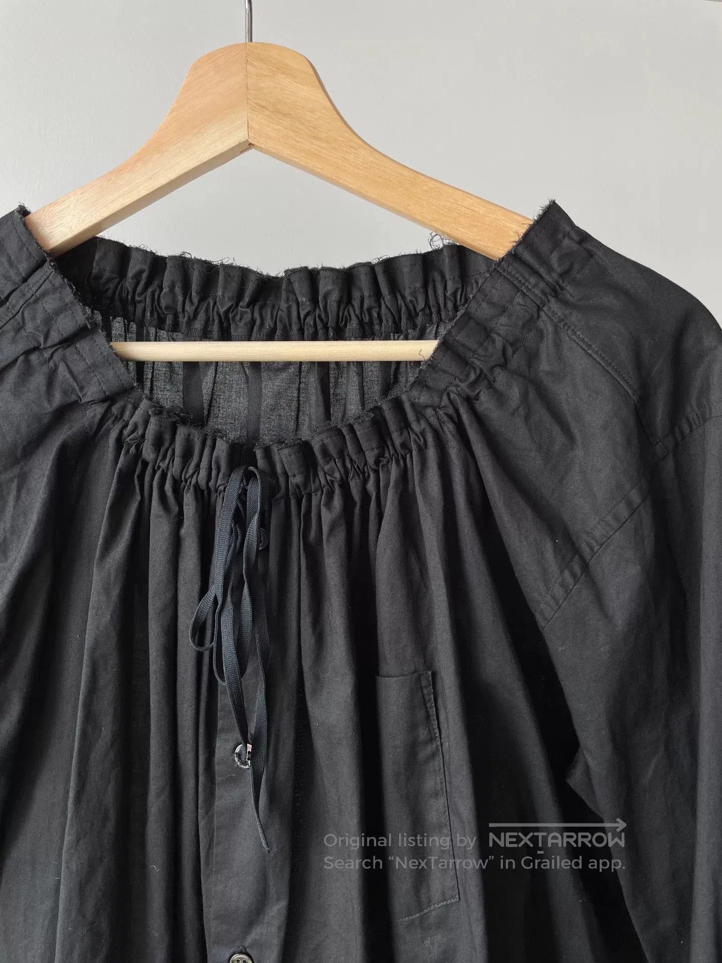 Rei Kawakubo Comme des Garcons Black Tie Shirt. Size S / US 4 / IT 40 - 2 Thumbnail