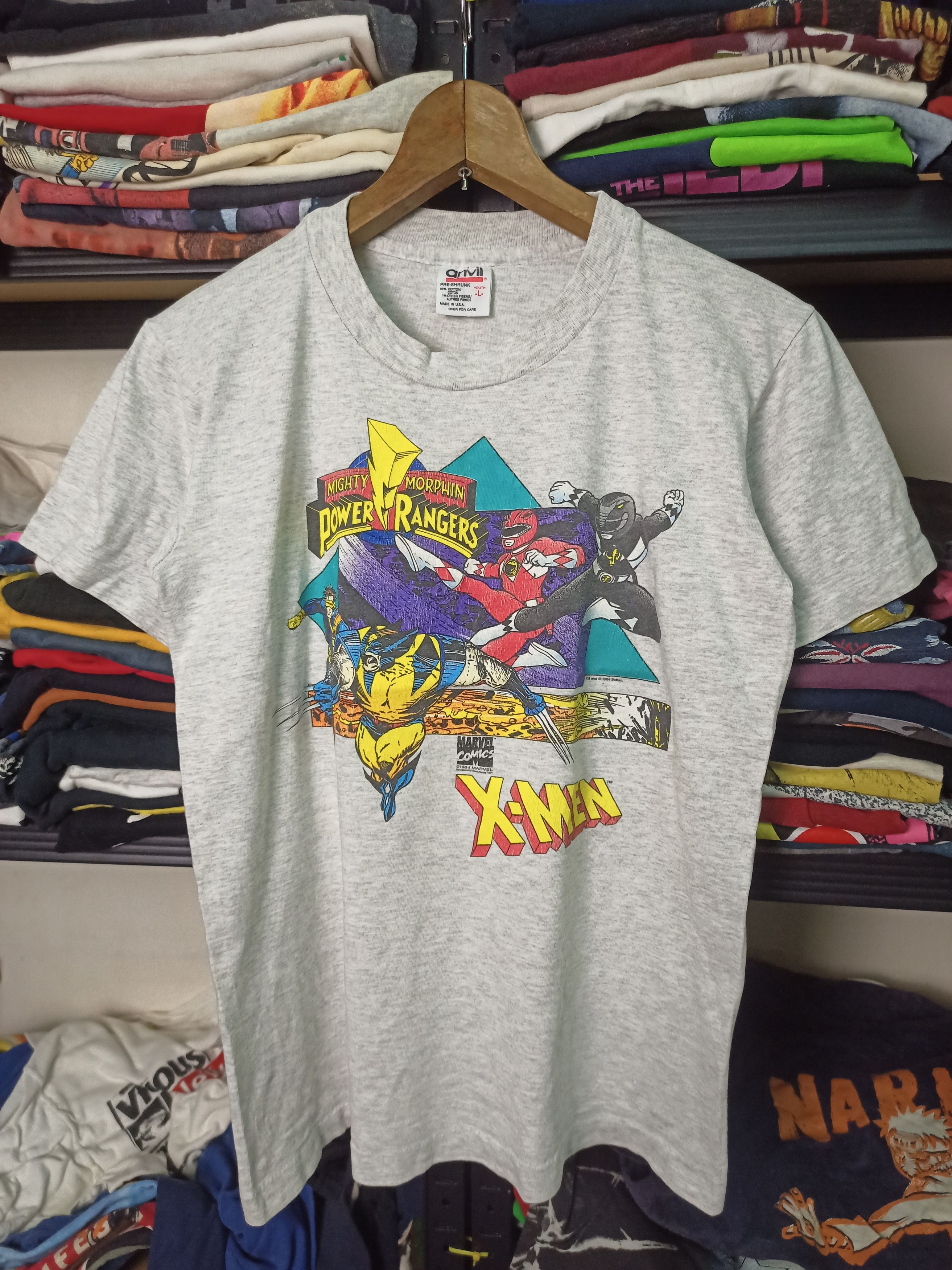 Vintage 90s Mighty Morphin Power Rangers x X-Men Marvel