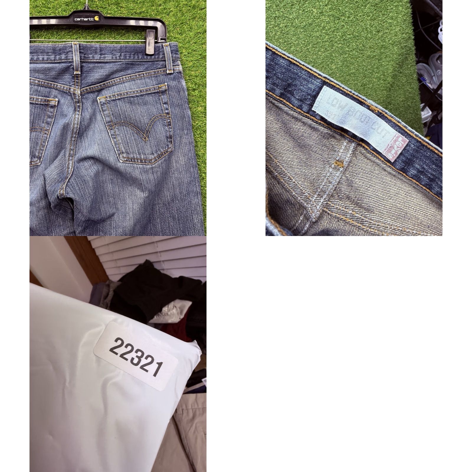 Levi's Levi's 527 Jeans Mens 32x31 Bootcut Dark Wash Distressed Denim 5-Pocket Regular Blue Size US 32 / EU 48 - 8 Thumbnail