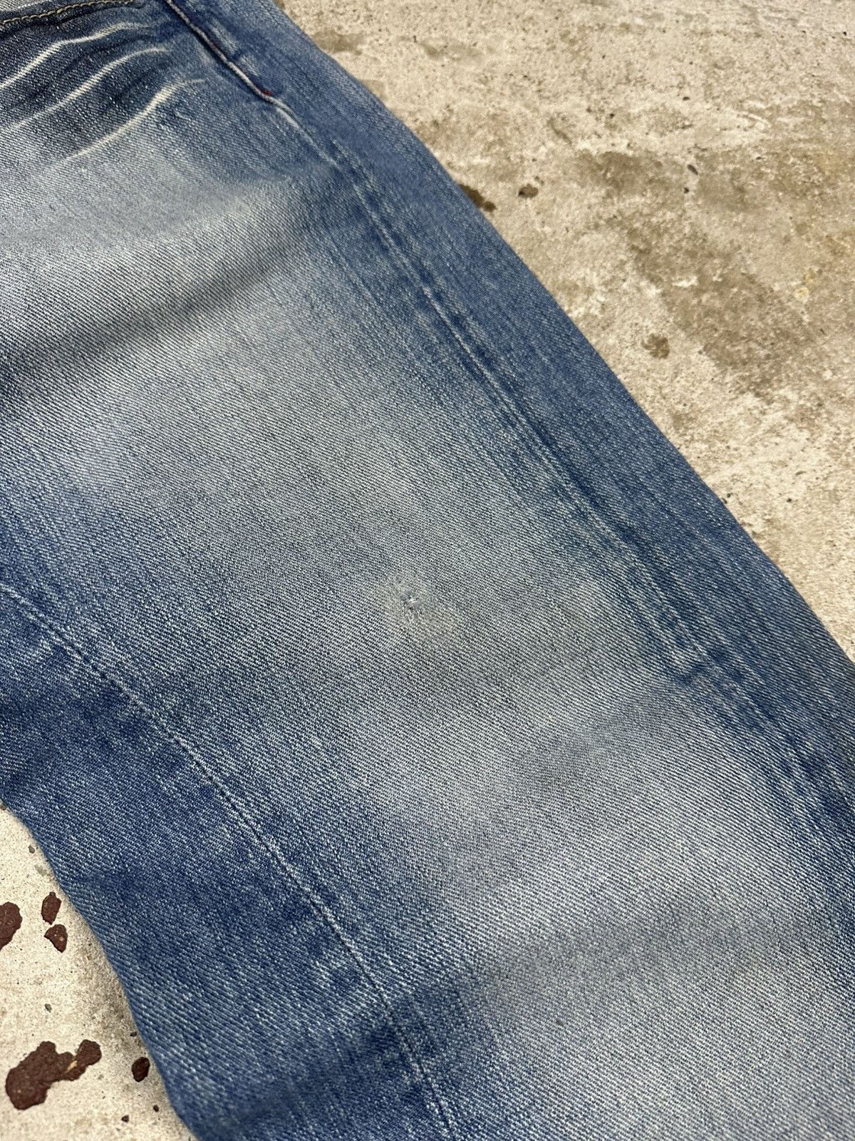 Japanese Brand × Vintage Vintage Y2K Distressed Baggy Denim Pants Jeans Washed Size US 34 / EU 50 - 8 Thumbnail