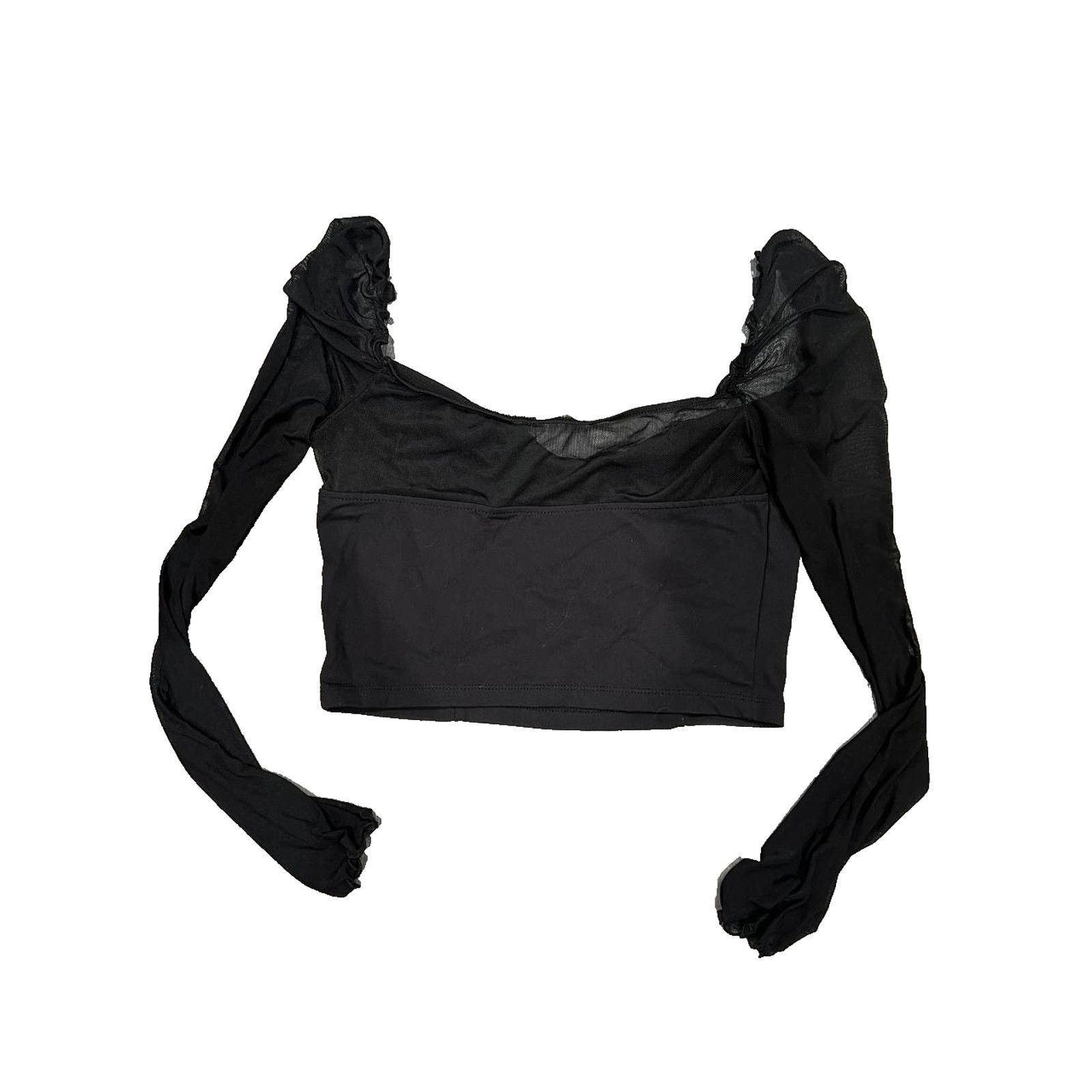 Free People Free People Black Sheer Tank Y2K Long Top Small A003251 Size S / US 4 / IT 40 - 8 Thumbnail