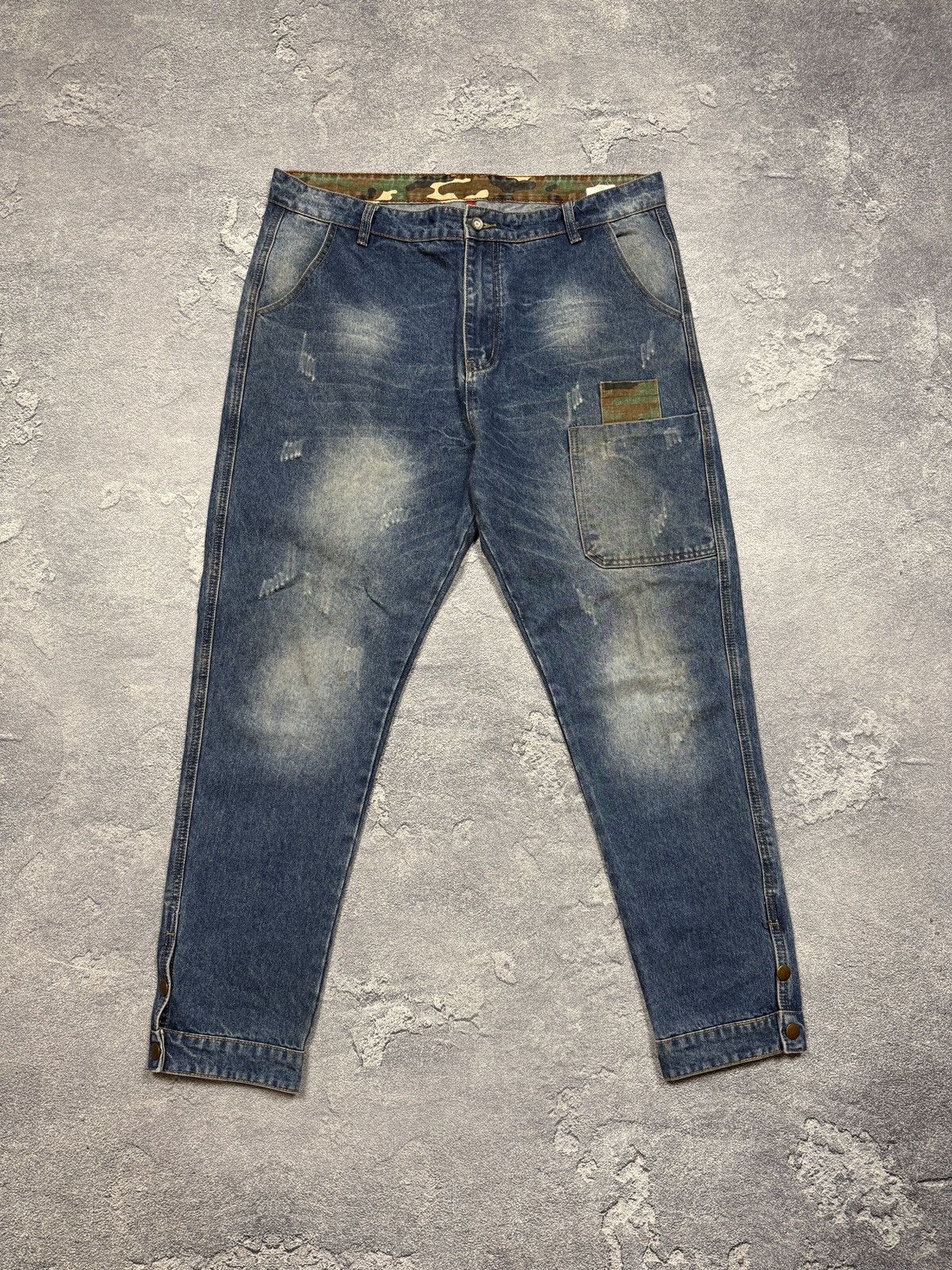 Hysteric Glamour CRAZY VINTAGE JAPAN STYLE JEANS y2k if six was nine style Size US 38 / EU 54 - 1 Thumbnail