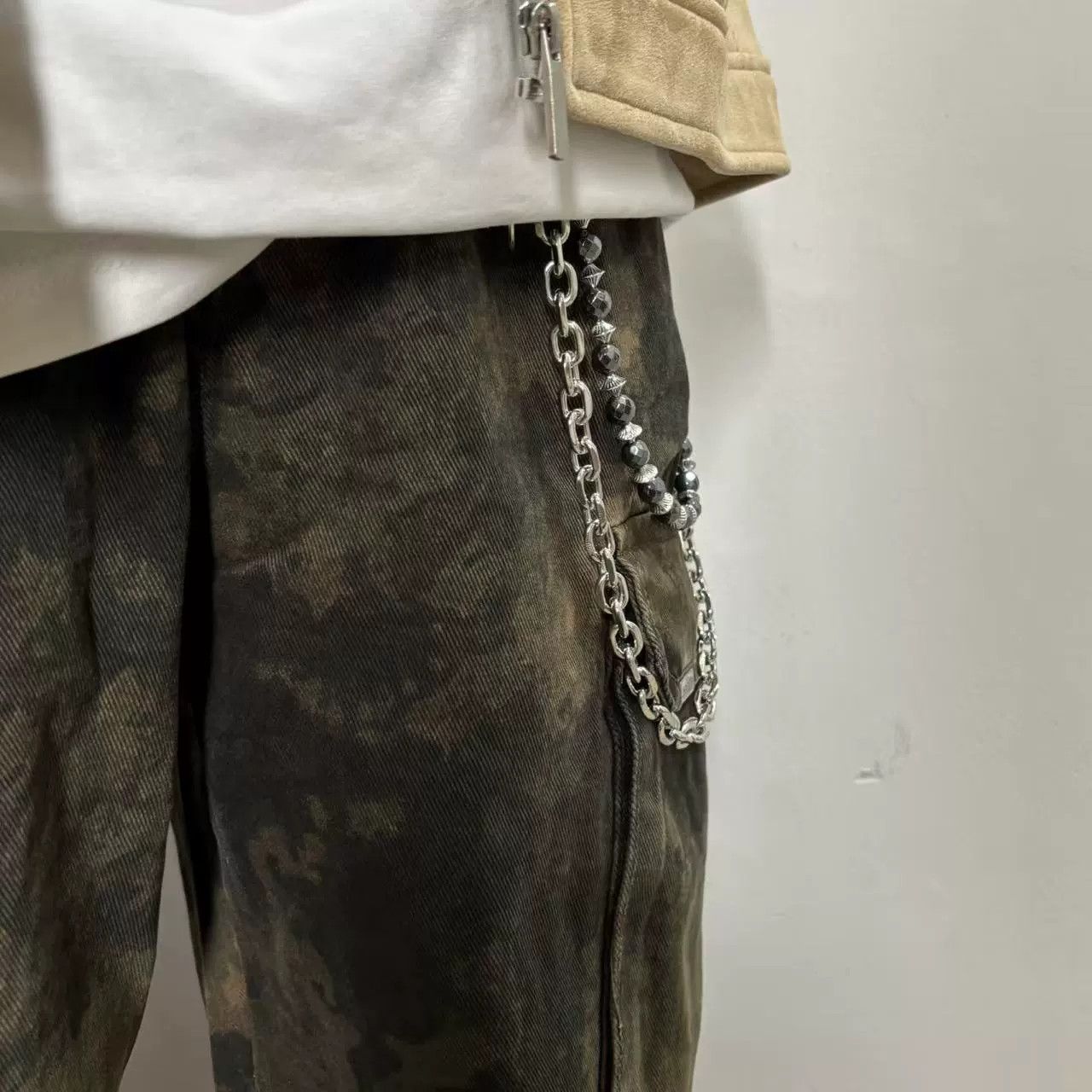 Vintage Retro hip-hop punk style jeans waist chain Size ONE SIZE - 3 Thumbnail