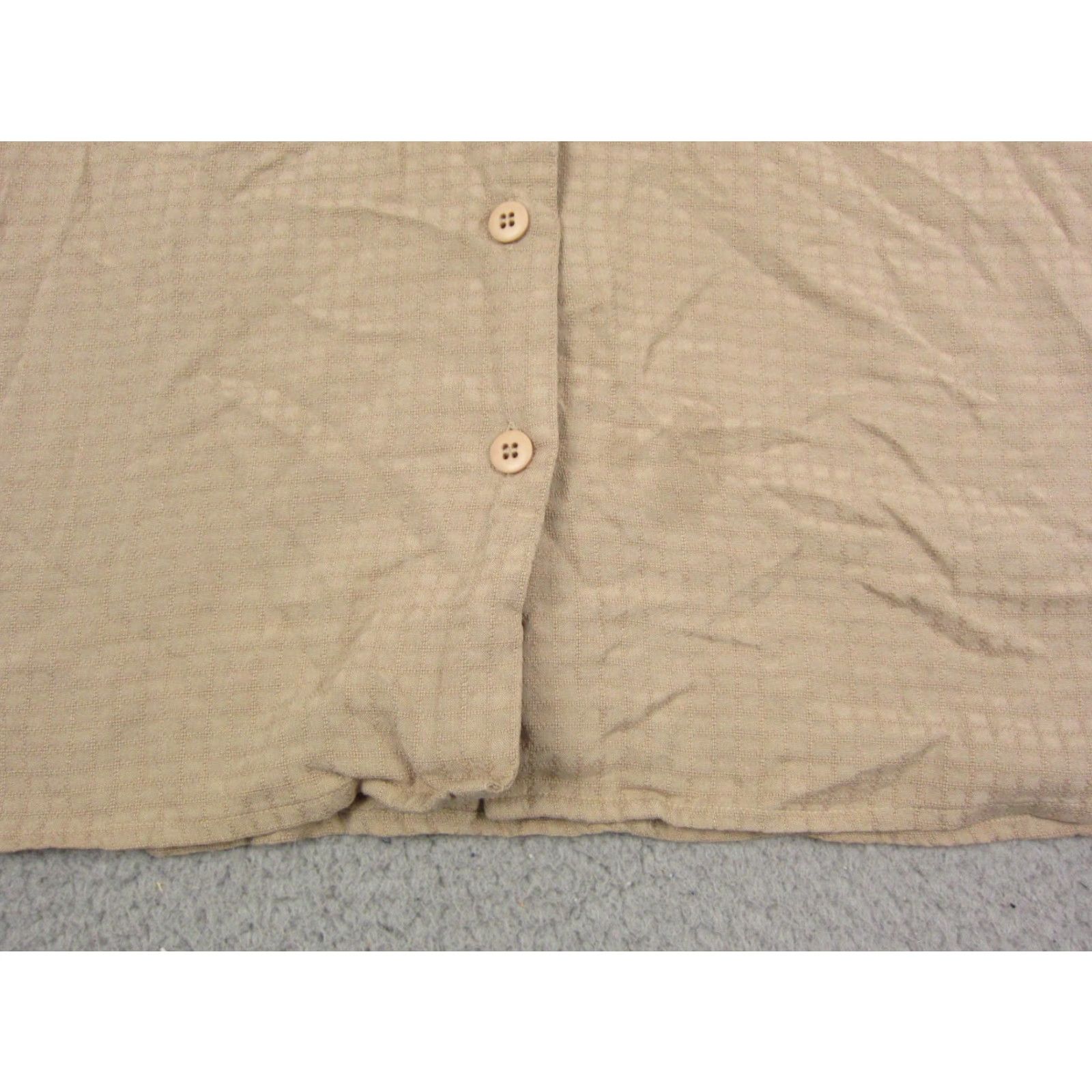 Vintage VINTAGE Studio Works 100% Silk Shirt Womens Small Brown Khaki Leisure Ladies Shirt Silk Button-Up 70s Womens(Collared) Size S / US 4 / IT 40 - 6 Thumbnail