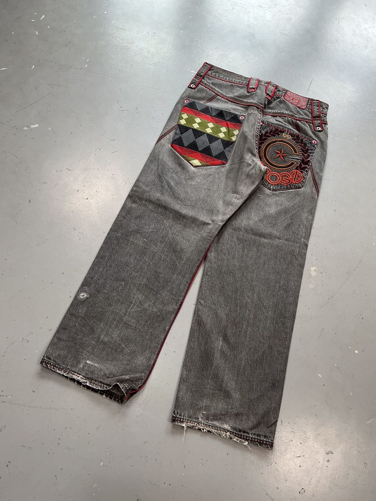 Coogi × Vintage Vintage faded Coogi crazy patterns embroidered denim pant Size US 34 / EU 50 - 9 Thumbnail