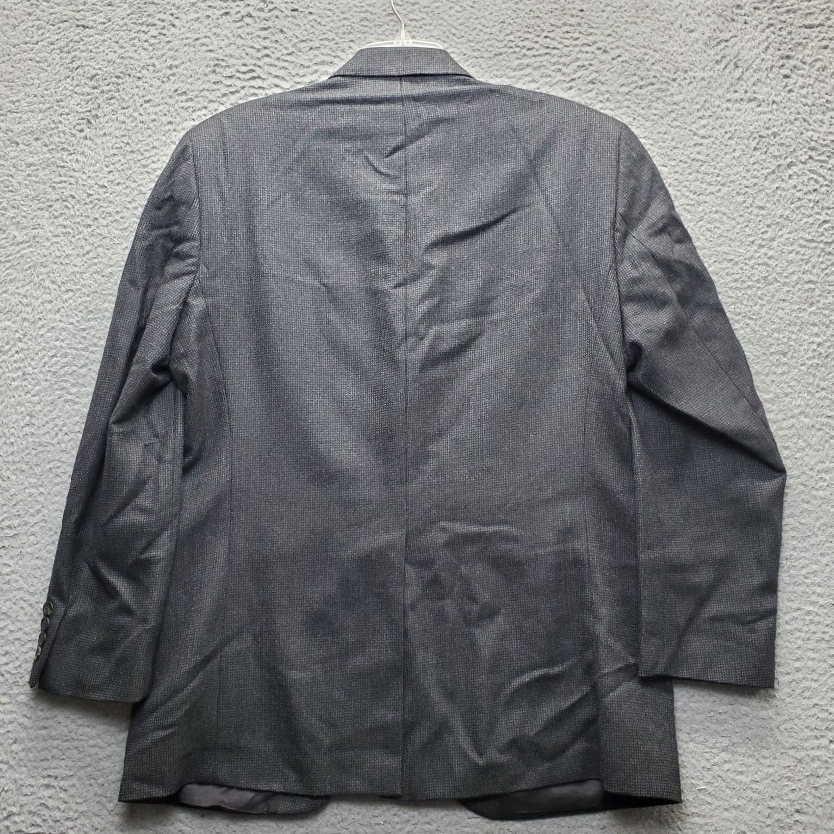 Ralph Lauren Ralph Lauren Blazer Jacket Mens Black Wool Notch Lapel Single Breasted 2 Button, 44, Regular, Chest 42, Short Length, Solid, Wool, Vintage: No, Mens Size 44R - 2 Thumbnail
