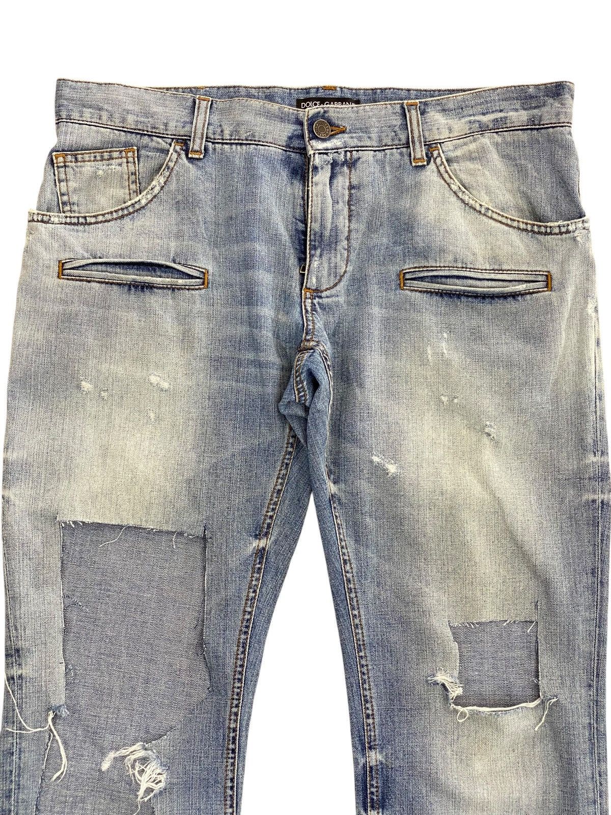 Dolce & Gabbana Dolce & Gabbana Brand Faded Ripped Jeans Size US 36 / EU 52 - 2 Thumbnail