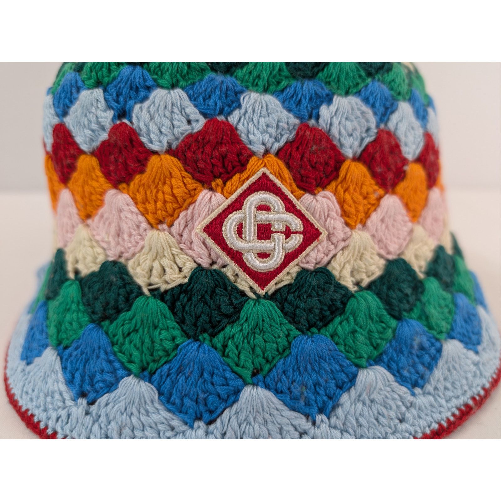 Casablanca o1rshd1 Size: M-L / Shell Striped Crochet Cap / Hat in Multi Size ONE SIZE - 3 Thumbnail