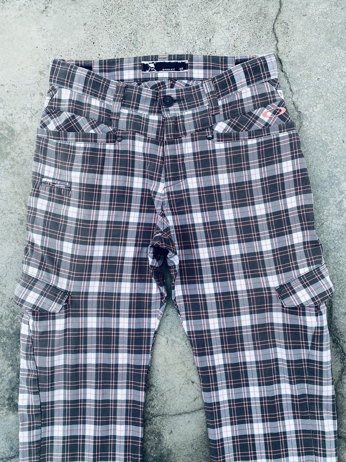 Oakley Vintage Oakley Plaid Cargo Pants Size US 30 / EU 46 - 3 Thumbnail
