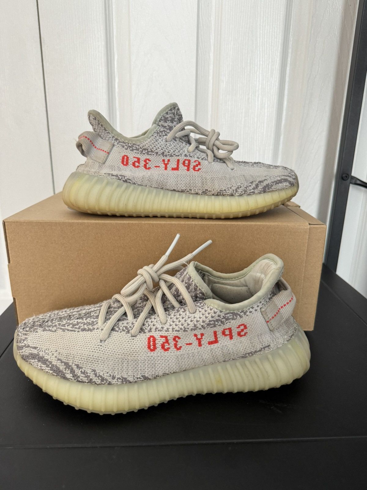 Adidas × Kanye West Yeezy 350 Blue Tint Size US 5 / EU 37 - 1 Thumbnail