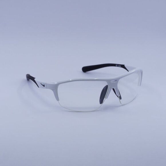 Nike Nike RUN X2 D 101 Sunglasses White/Black Shield Frame, Clear Size ONE SIZE - 3 Thumbnail