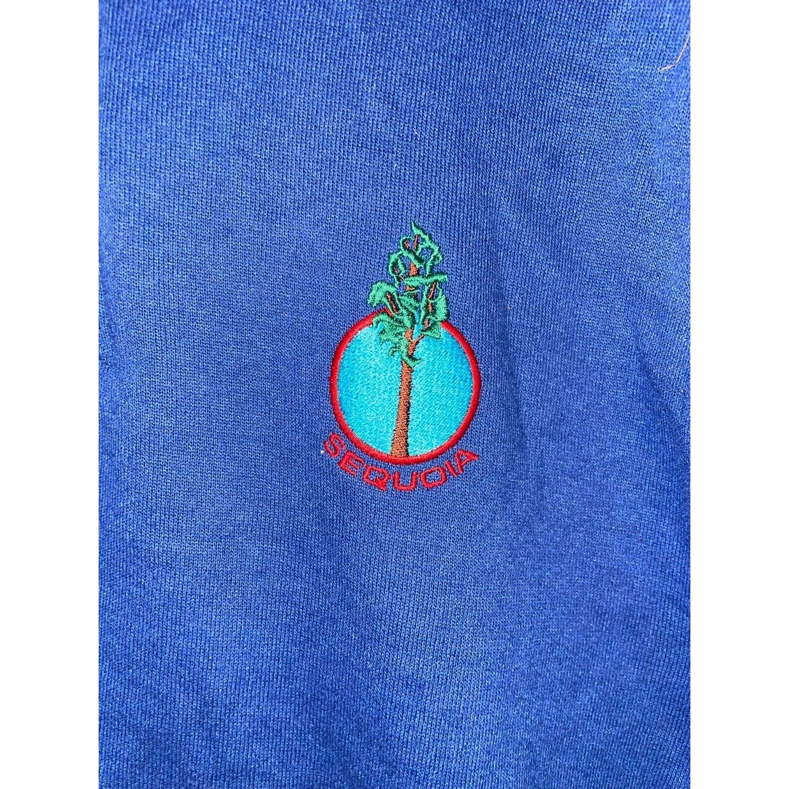 Jerzees Vintage Sequoia Sweatshirt Tree 1/4 Zip Crewneck VTG 80s M Size US M / EU 48-50 / 2 - 3 Thumbnail