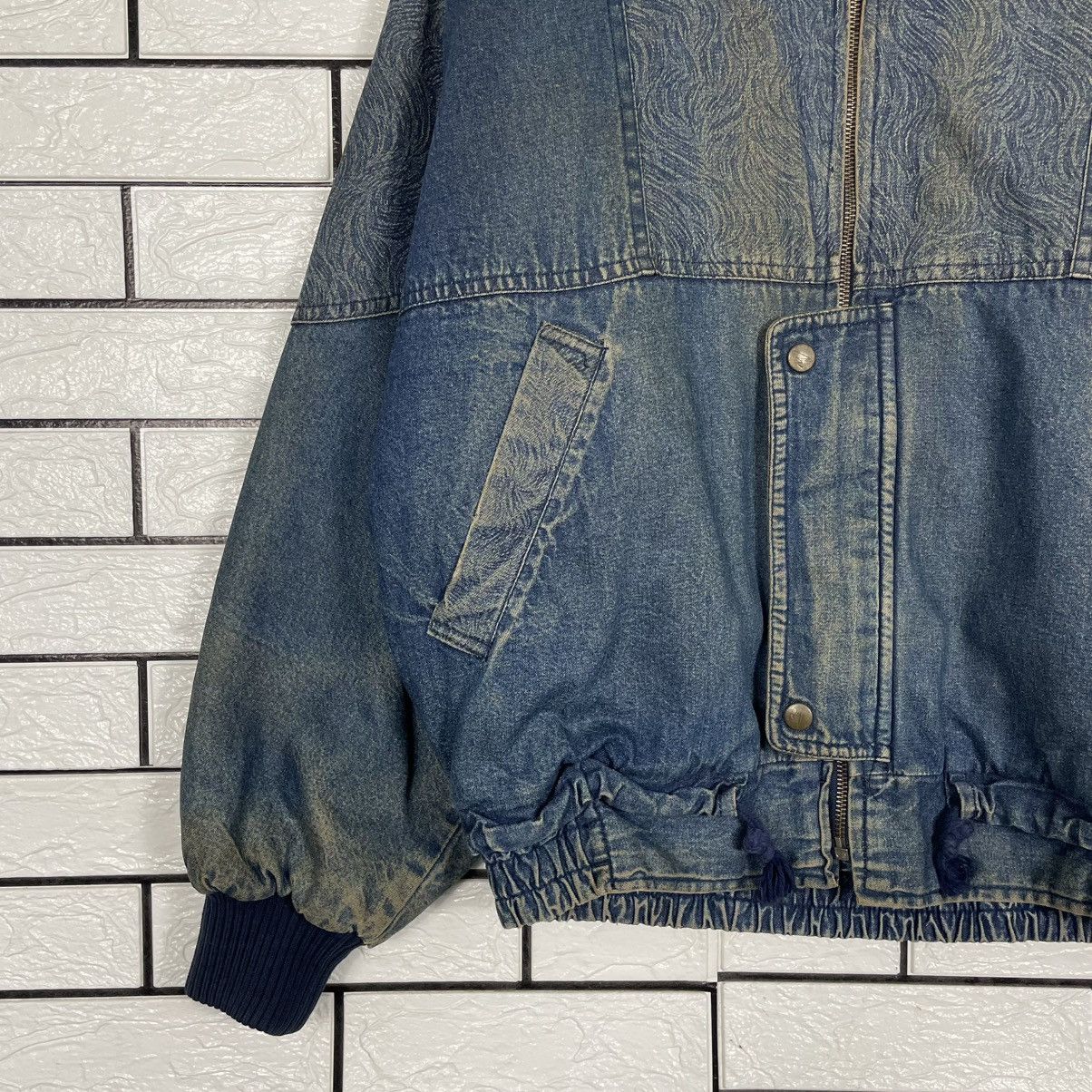 Japanese Brand Ruck Dam Biker Indigo Denim Jacket Size US L / EU 52-54 / 3 - 3 Thumbnail